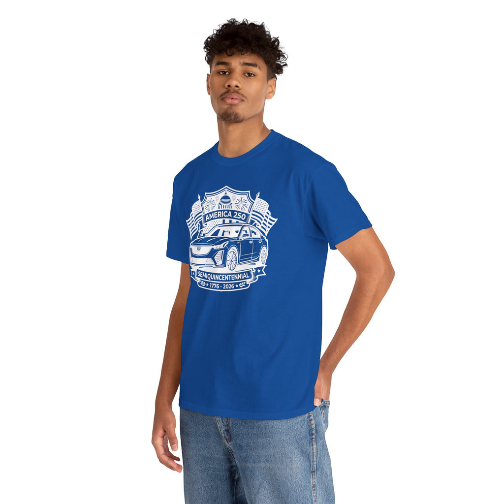 Unisex Heavy Cotton Tee — 4th of July — American Sedan