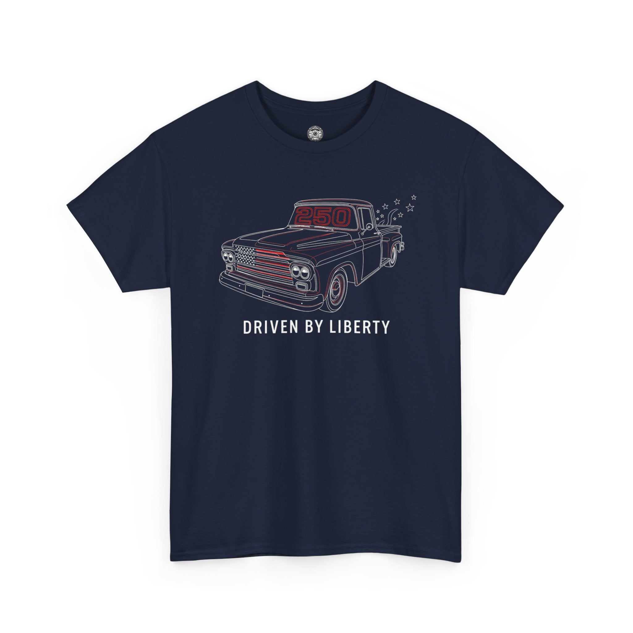 Unisex Heavy Cotton Tee — Driven by Liberty Vintage Truck