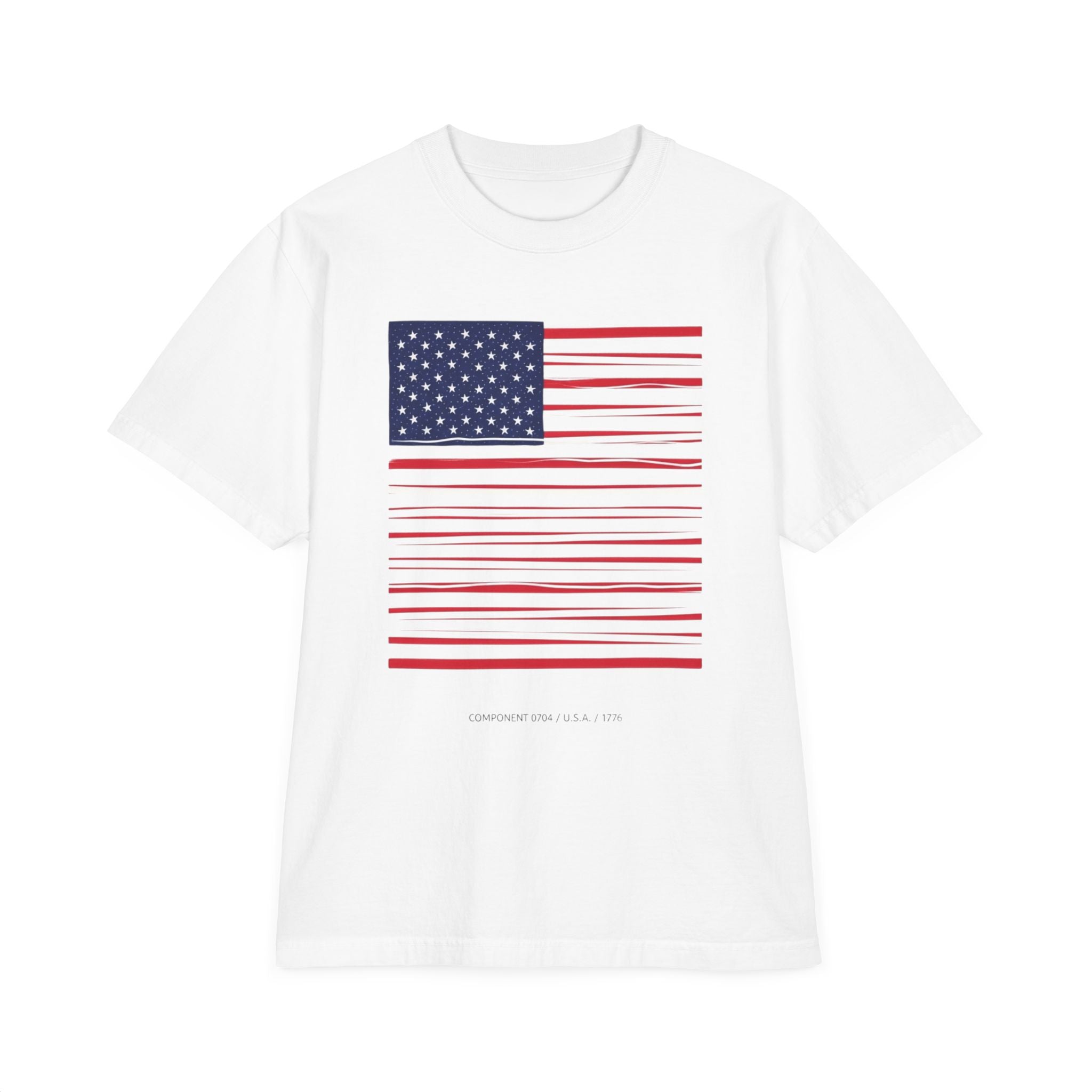 Unisex Garment-Dyed T-Shirt — Distressed Stars & Stripes