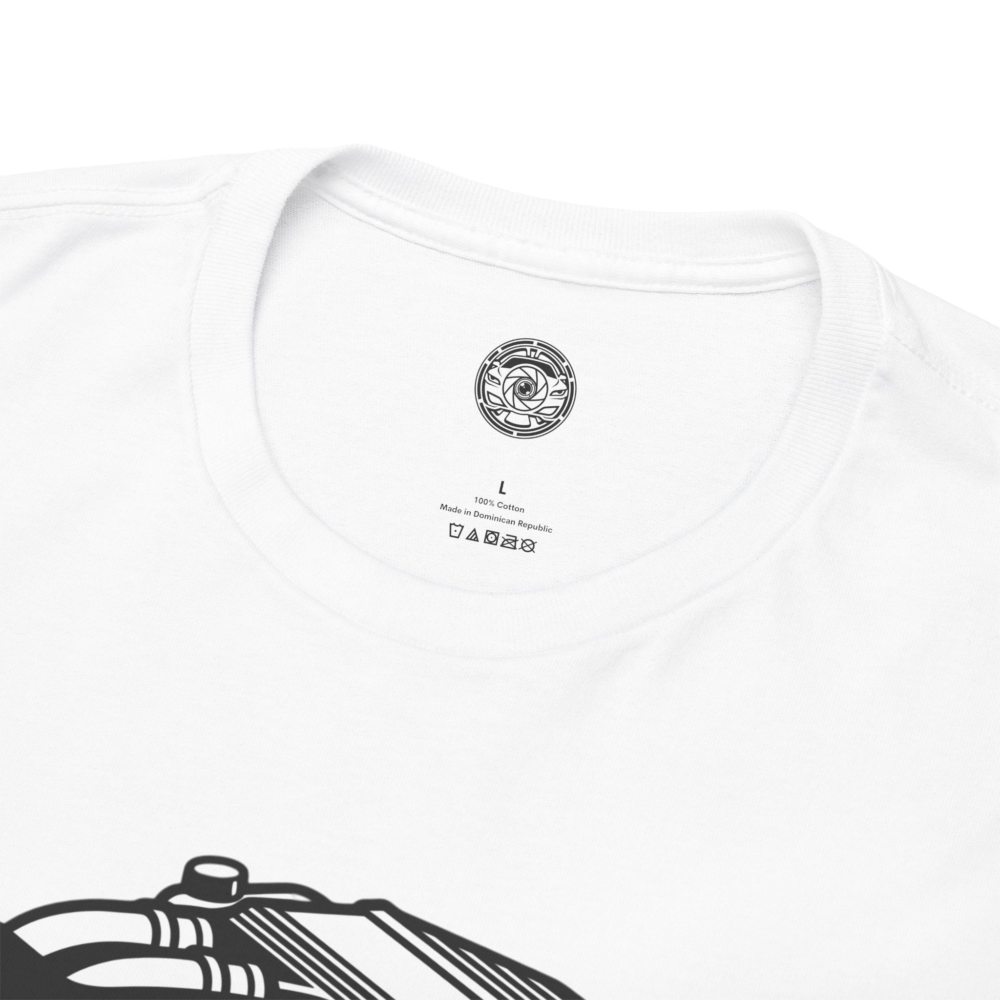 Unisex Heavy Cotton Tee — Engine Illustration (S58)