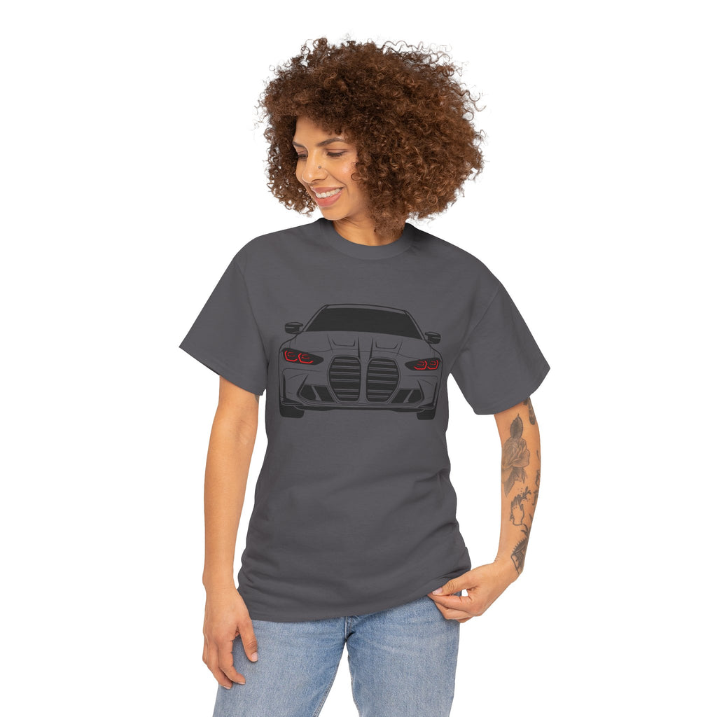 Unisex Heavy Cotton Tee — G80 Illuminated Headlights (Red)