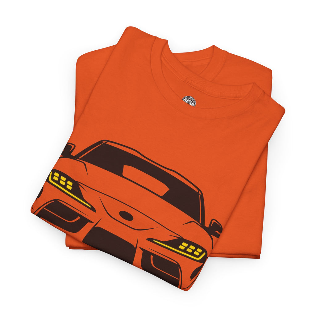 Unisex Heavy Cotton Tee — A90 Illuminated Headlights (Yellow)