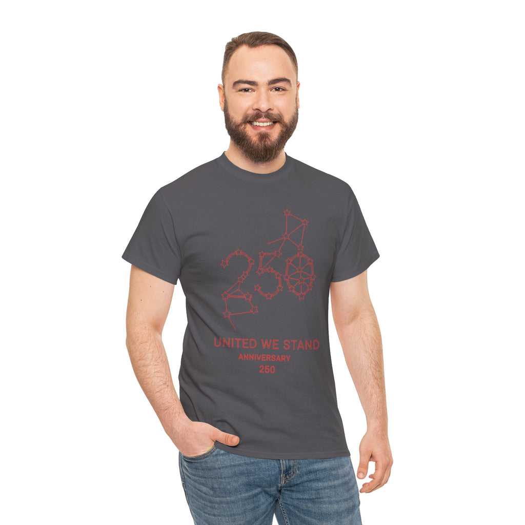 Unisex Heavy Cotton Tee — 250th Anniversary "United We Stand"