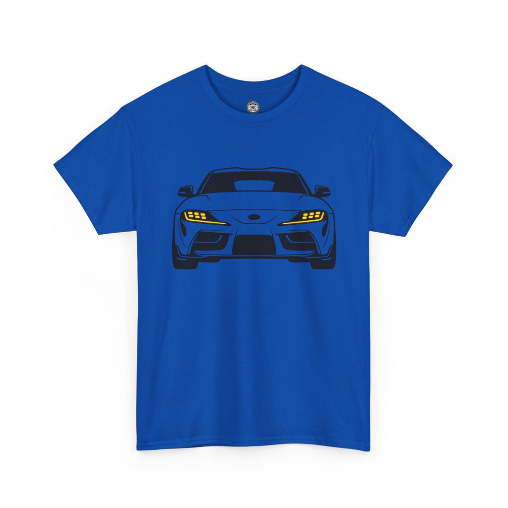 Unisex Heavy Cotton Tee — A90 Illuminated Headlights (Yellow)