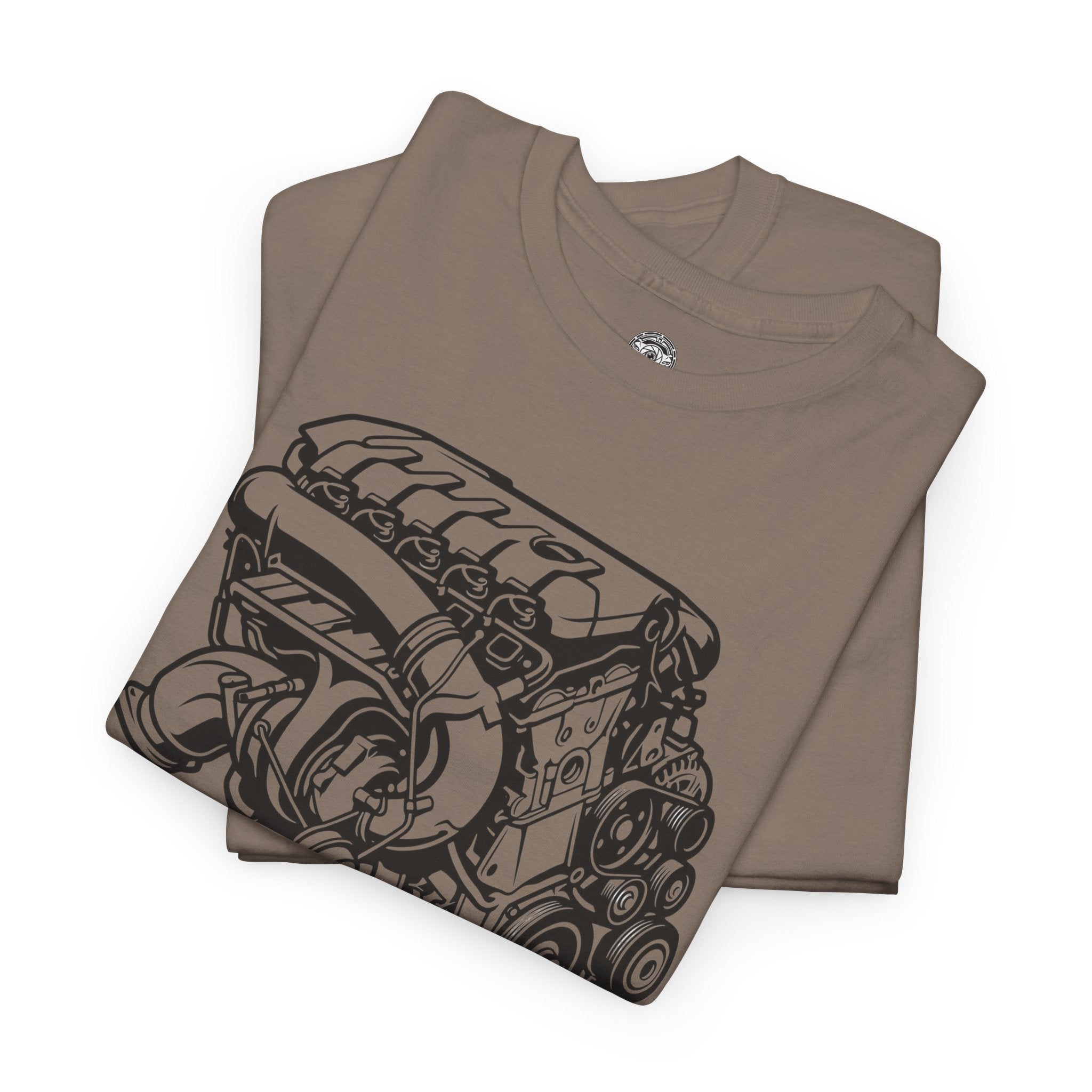 Unisex Heavy Cotton Tee — Engine Illustration (DAZA)