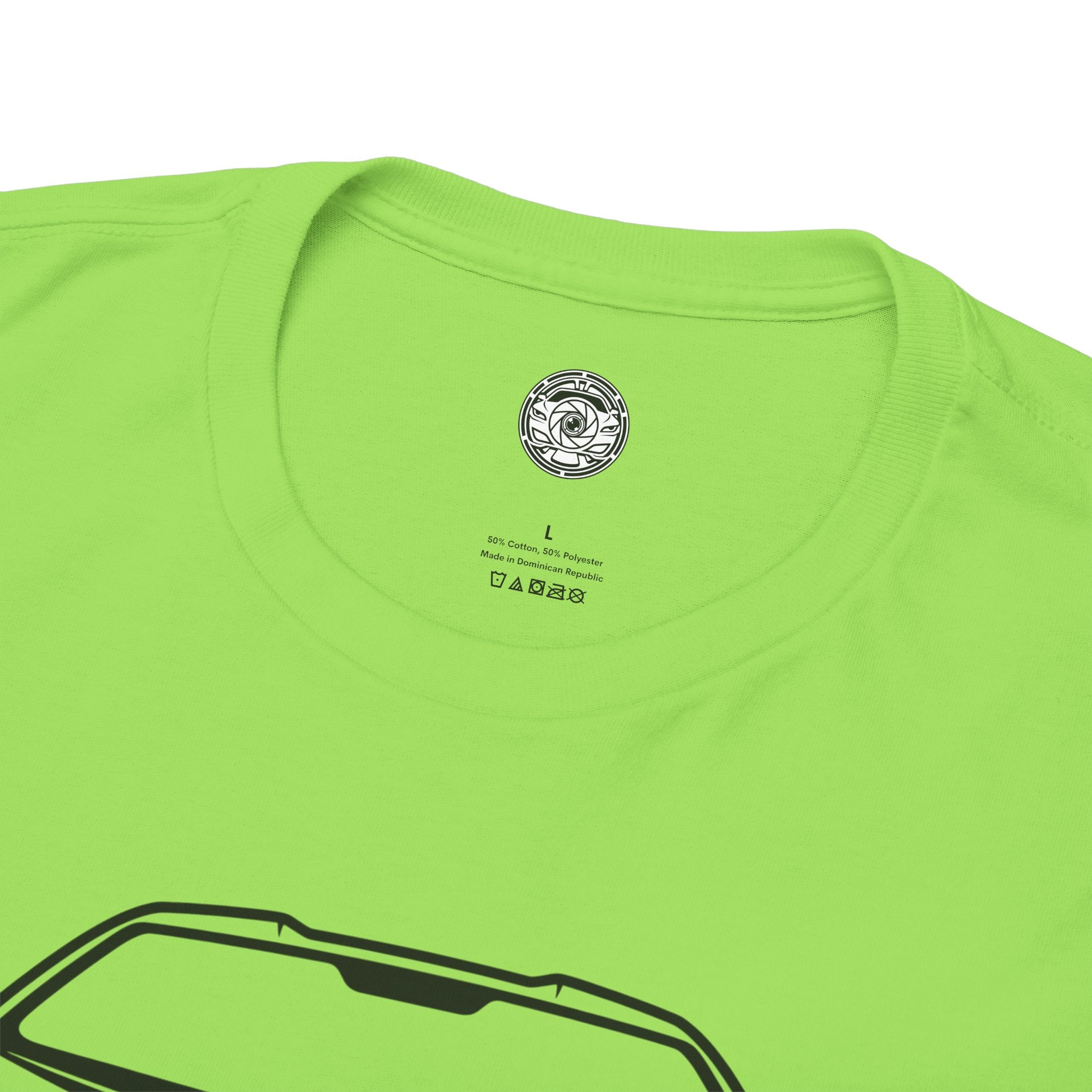 Unisex Heavy Cotton Tee — V12 Hybrid Minimalist Outline