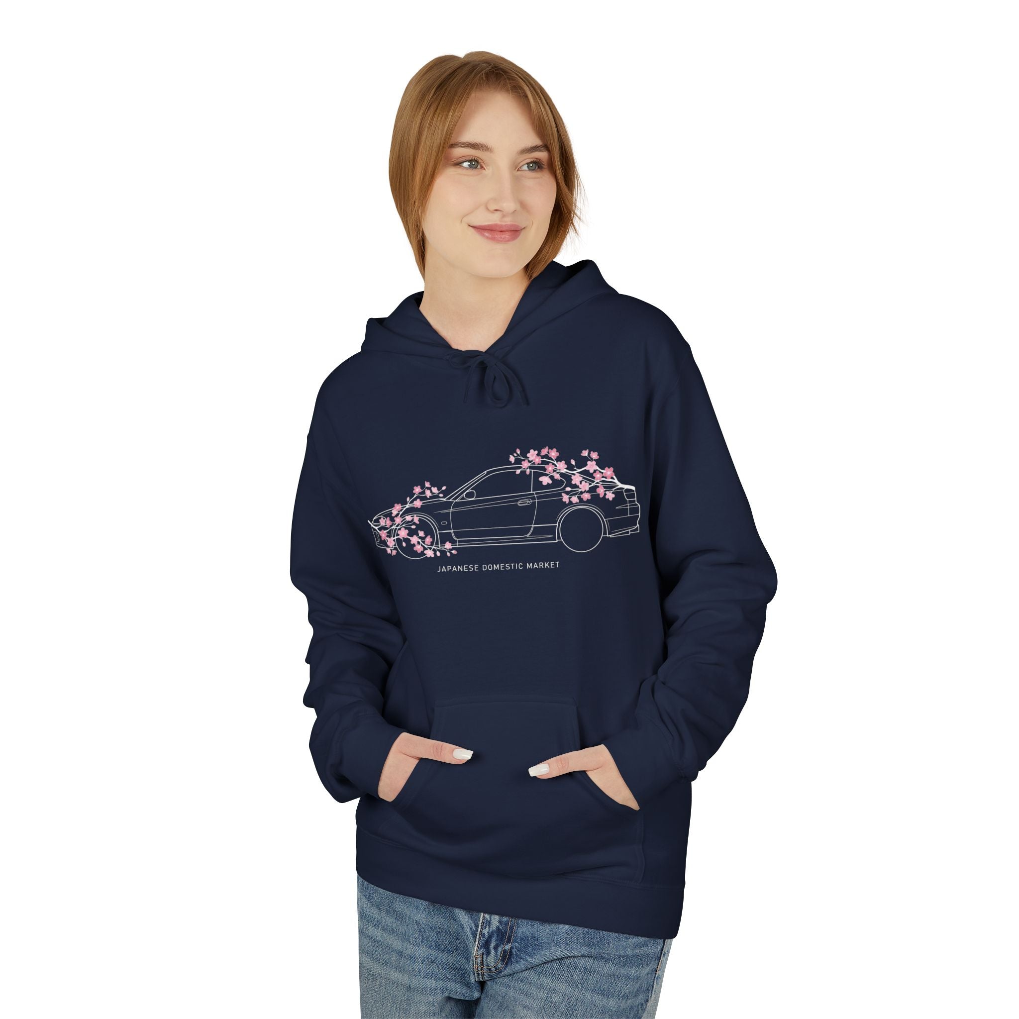 Women's Midweight Softsyle Fleece Hoodie — S15 Cherry Blossom