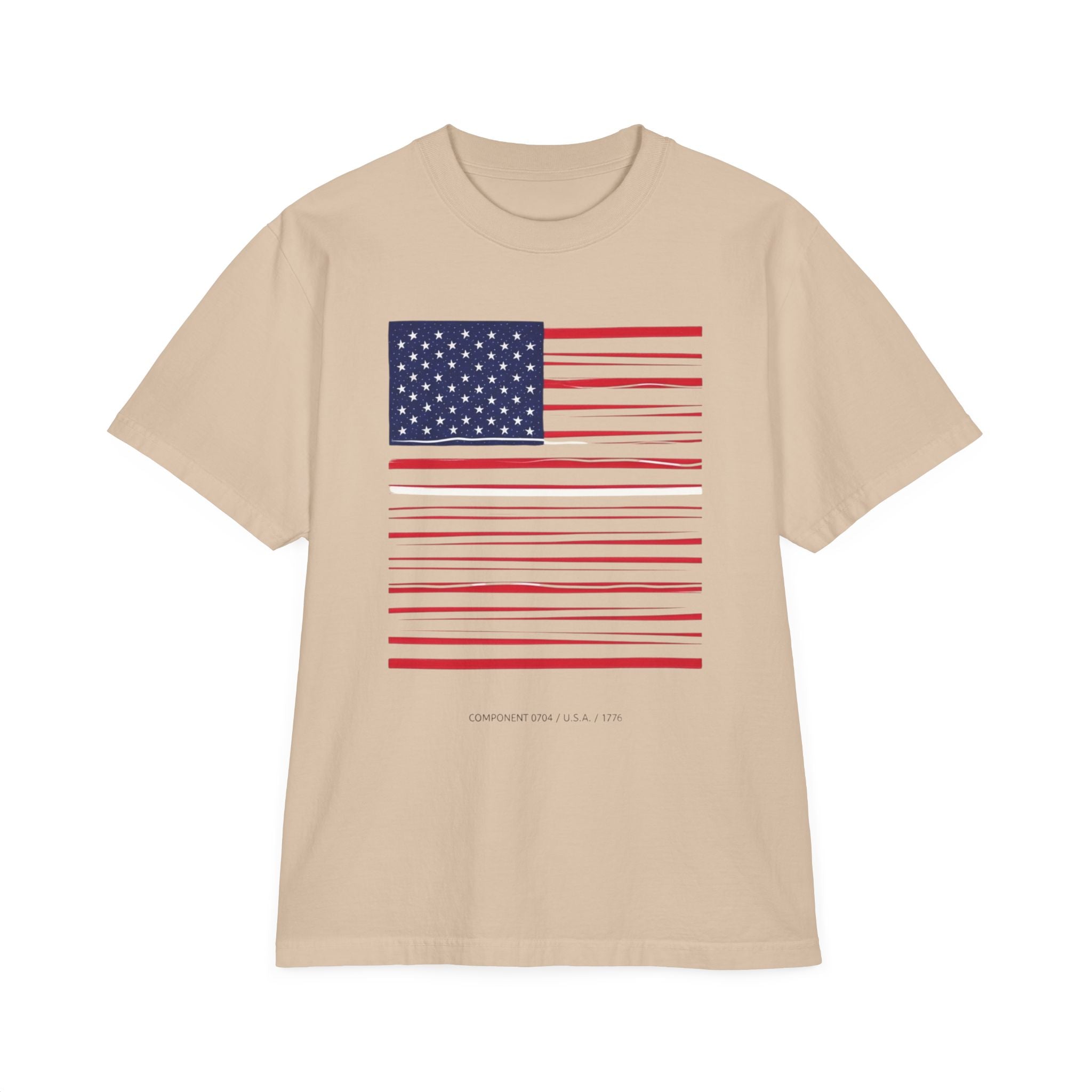 Unisex Garment-Dyed T-Shirt — Distressed Stars & Stripes