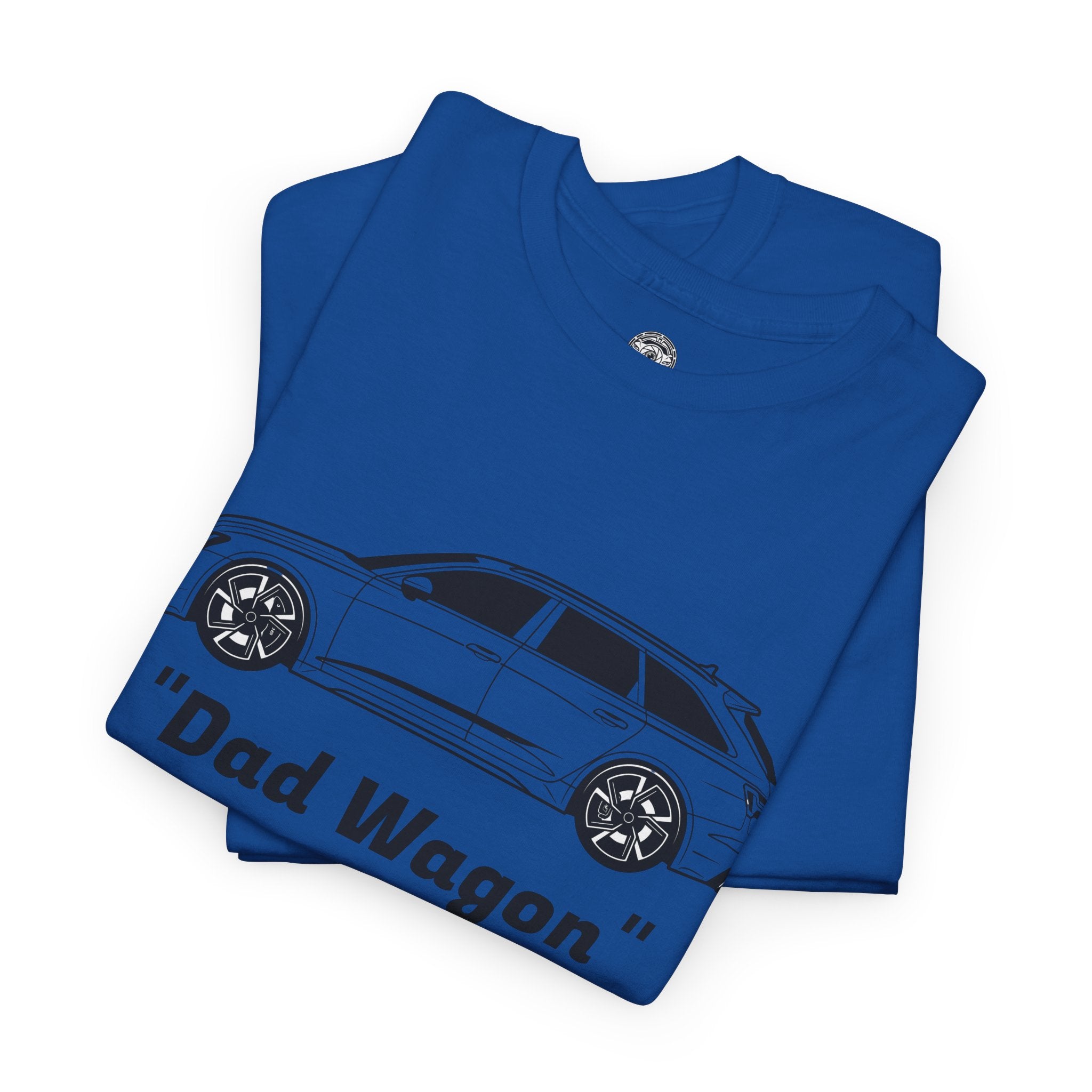 Unisex Heavy Cotton Tee — Twin-Turbo V8 "Dad Wagon"