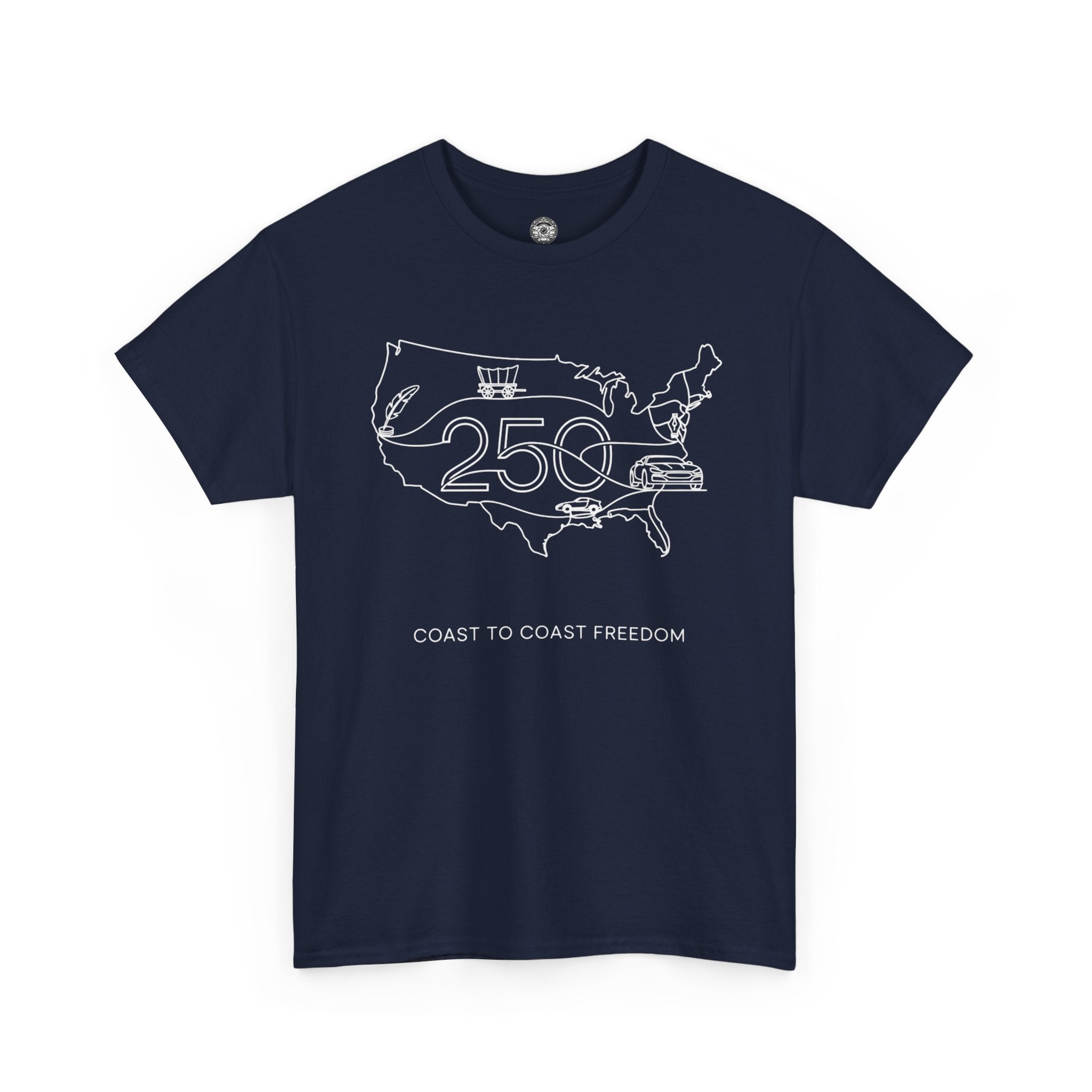 Unisex Heavy Cotton Tee — 250th Coast to Coast Freedom