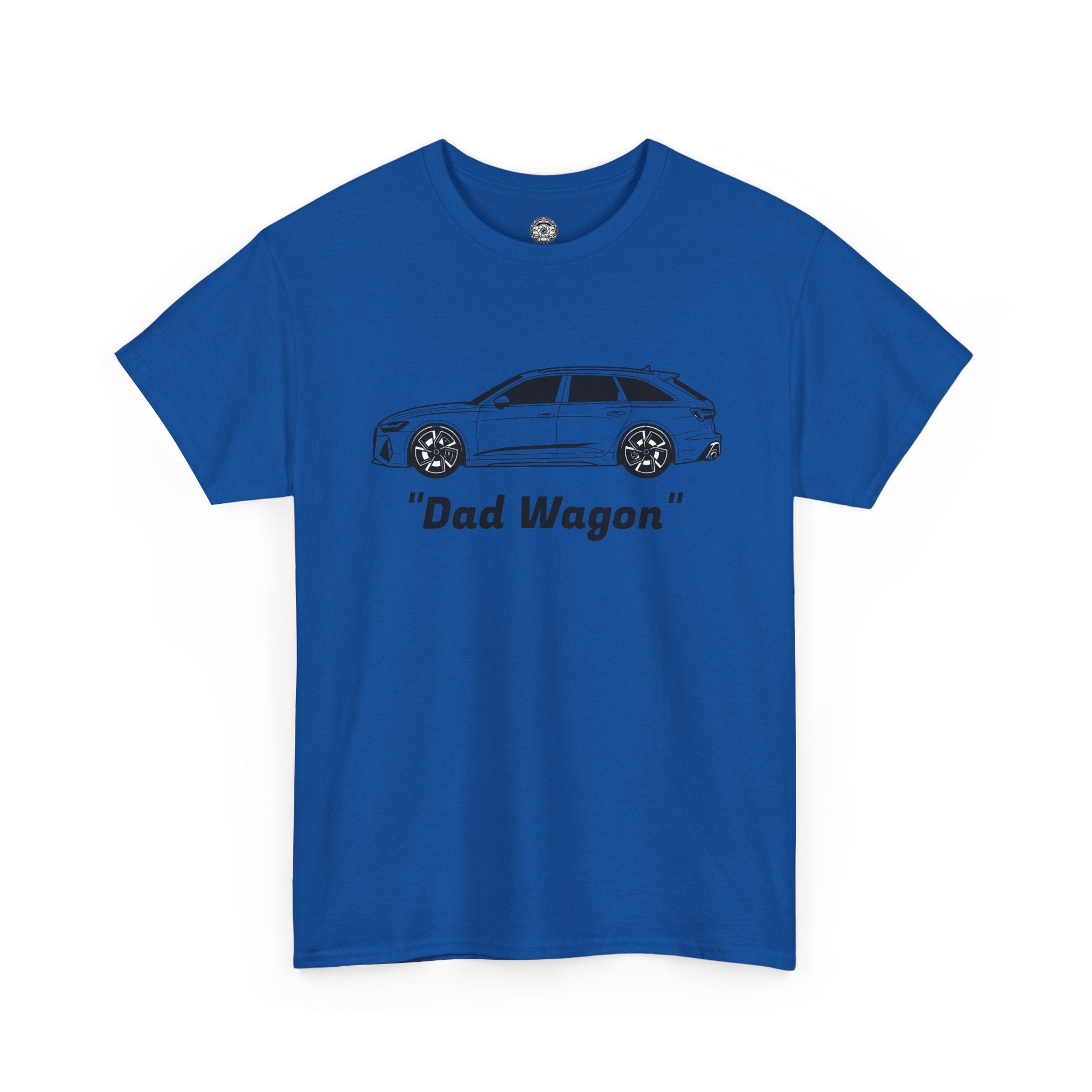 Unisex Heavy Cotton Tee — Twin-Turbo V8 "Dad Wagon"