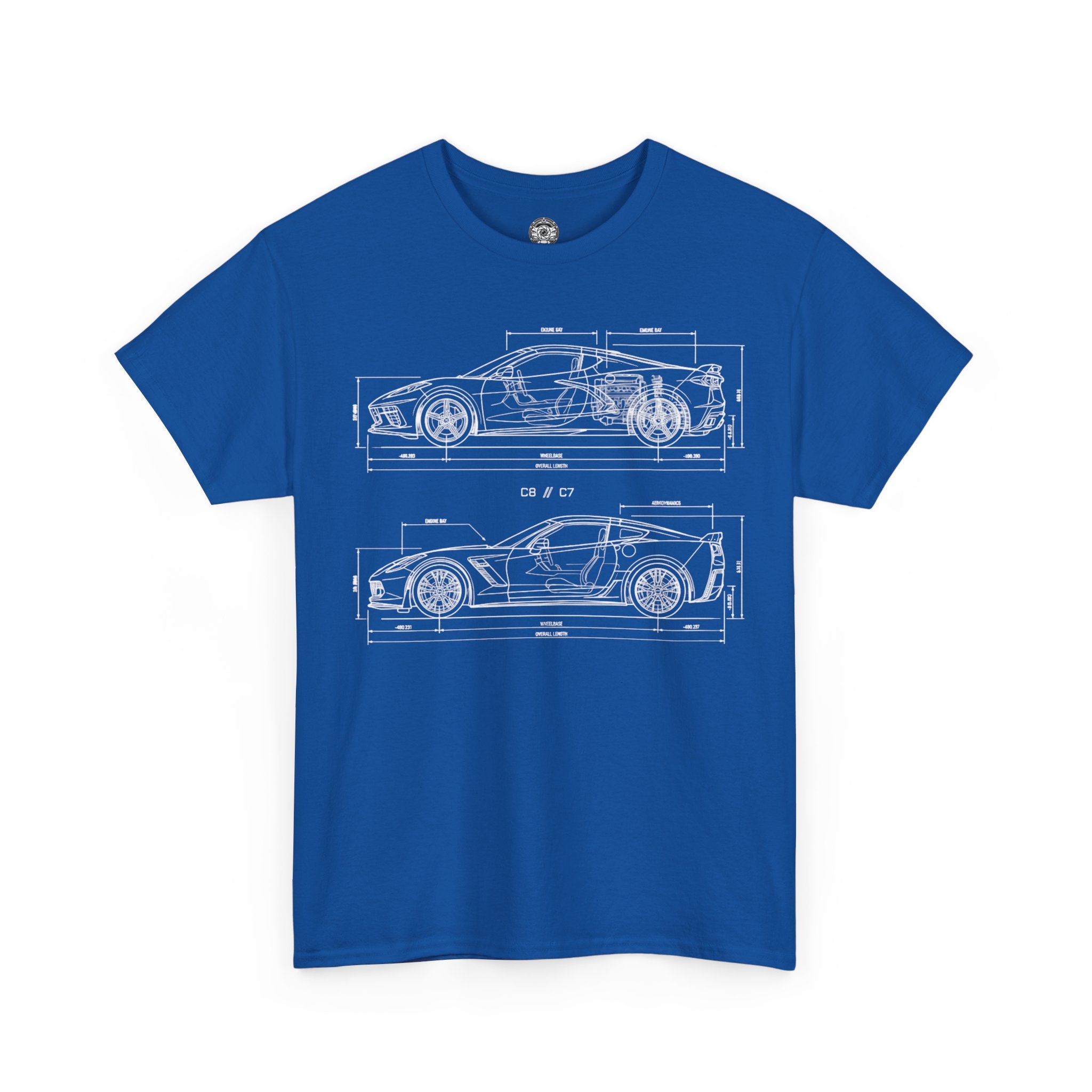 Unisex Heavy Cotton Tee — C7/C8 Blueprint