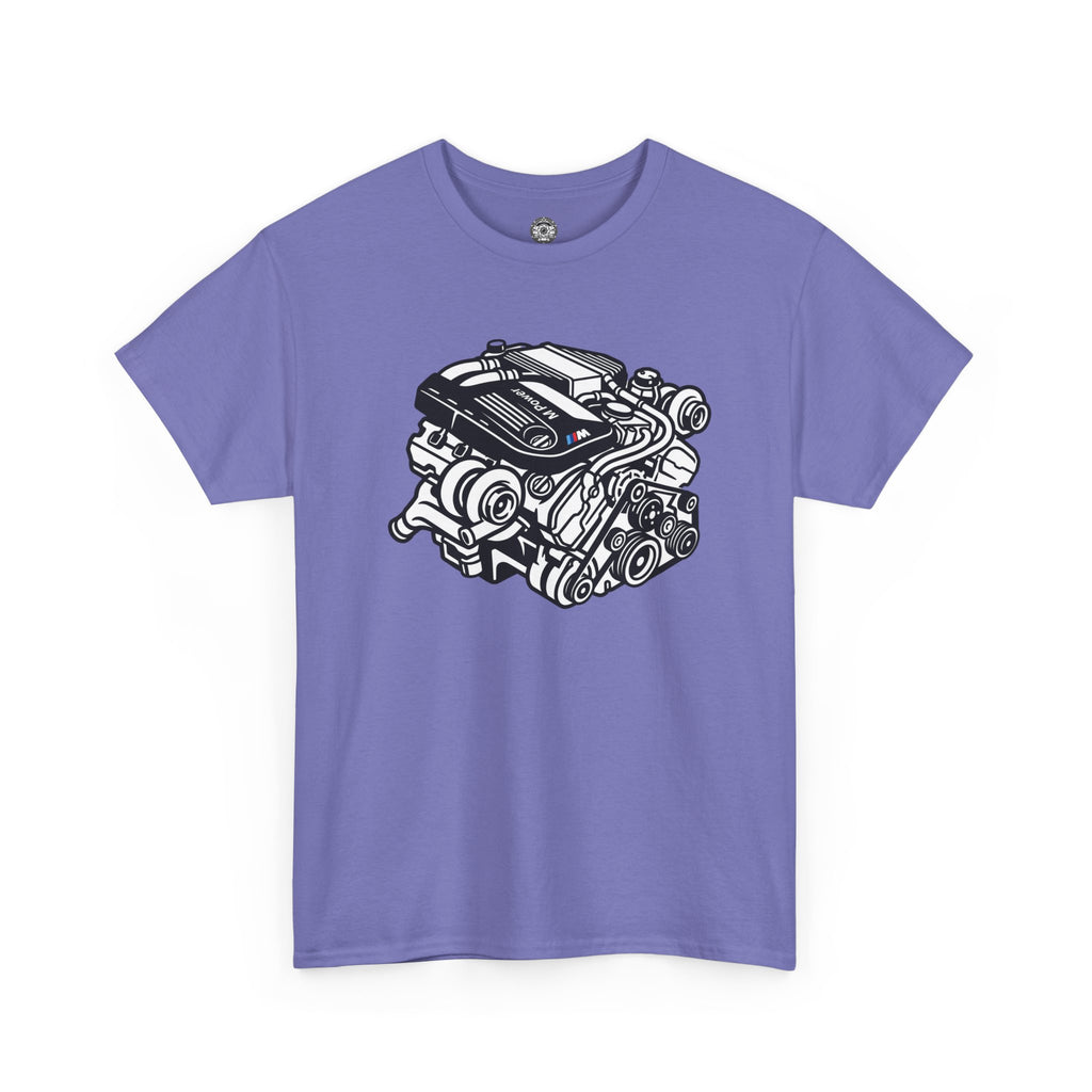 Unisex Heavy Cotton Tee — Engine Illustration (S58)
