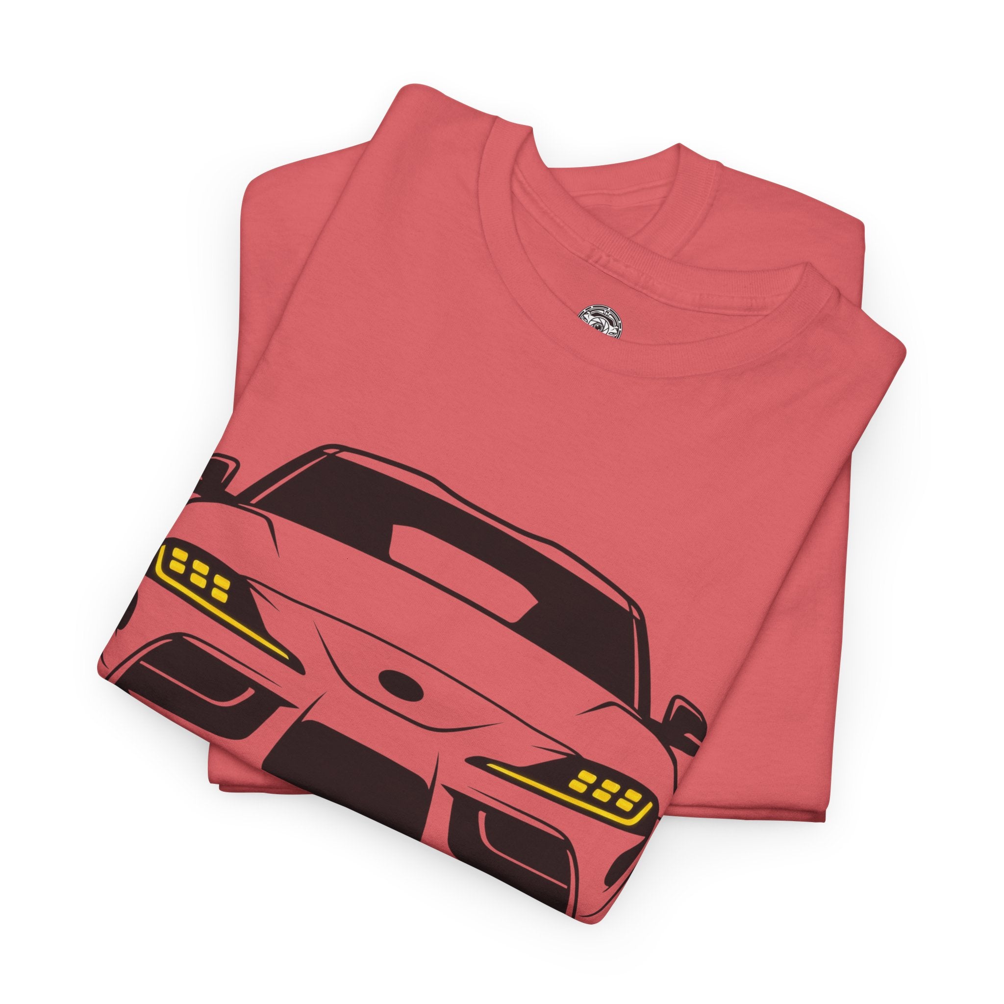 Unisex Heavy Cotton Tee — A90 Illuminated Headlights (Yellow)