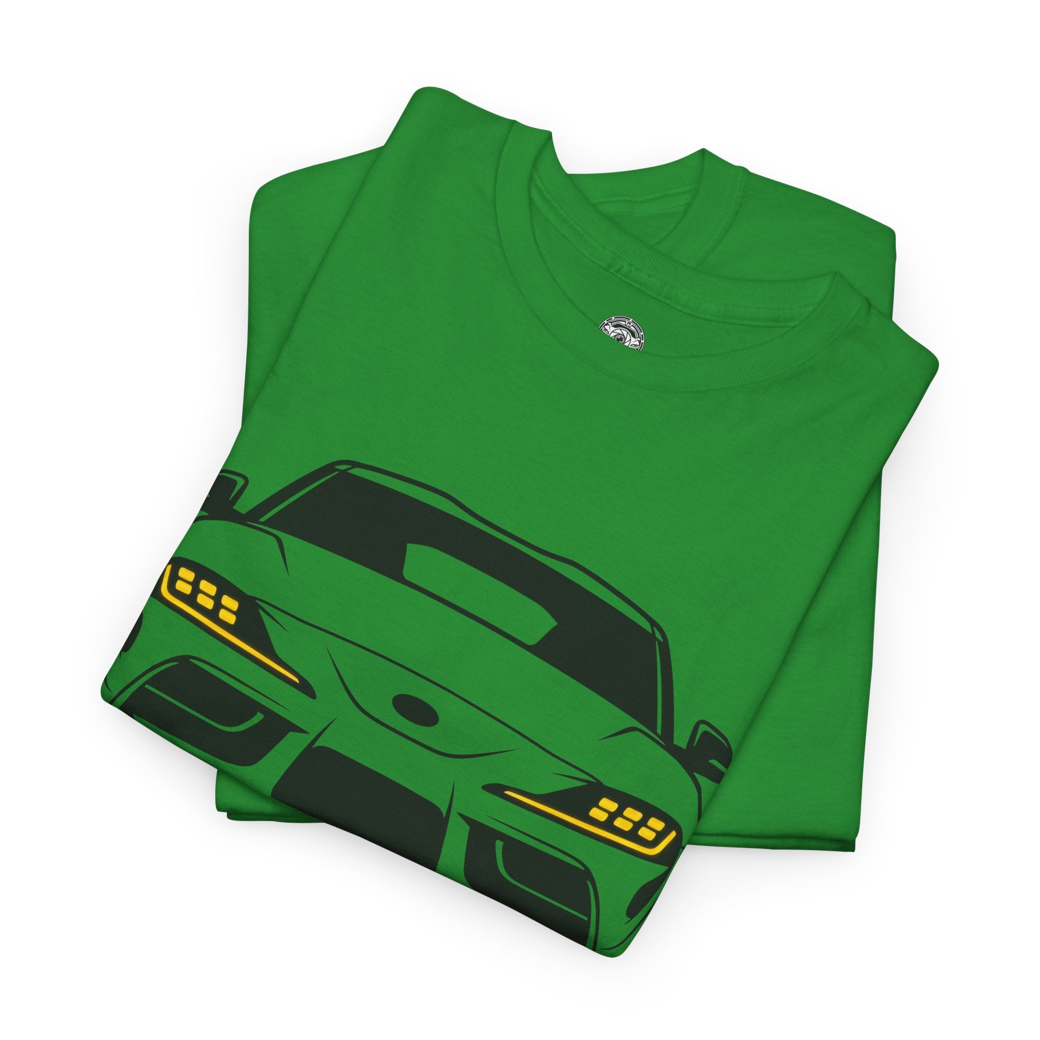 Unisex Heavy Cotton Tee — A90 Illuminated Headlights (Yellow)