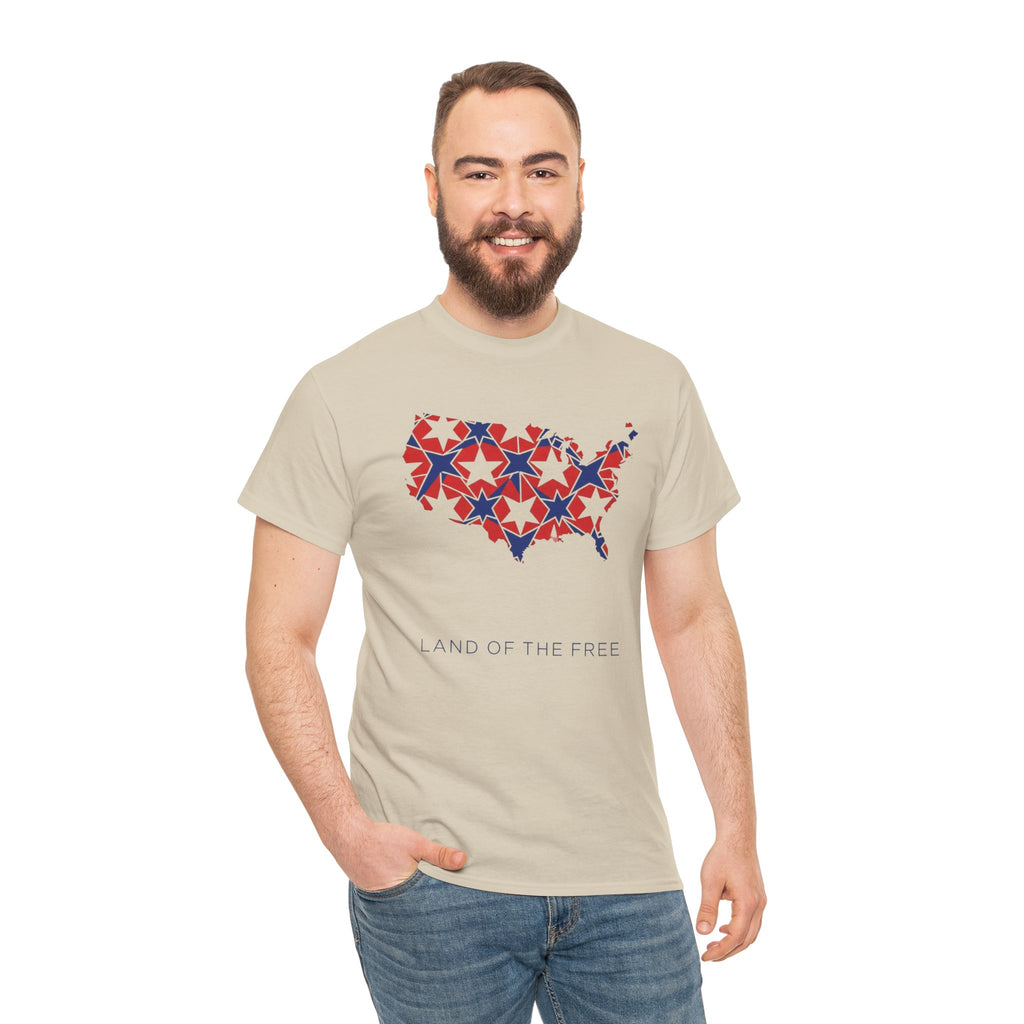 Unisex Heavy Cotton Tee — Land of the Free