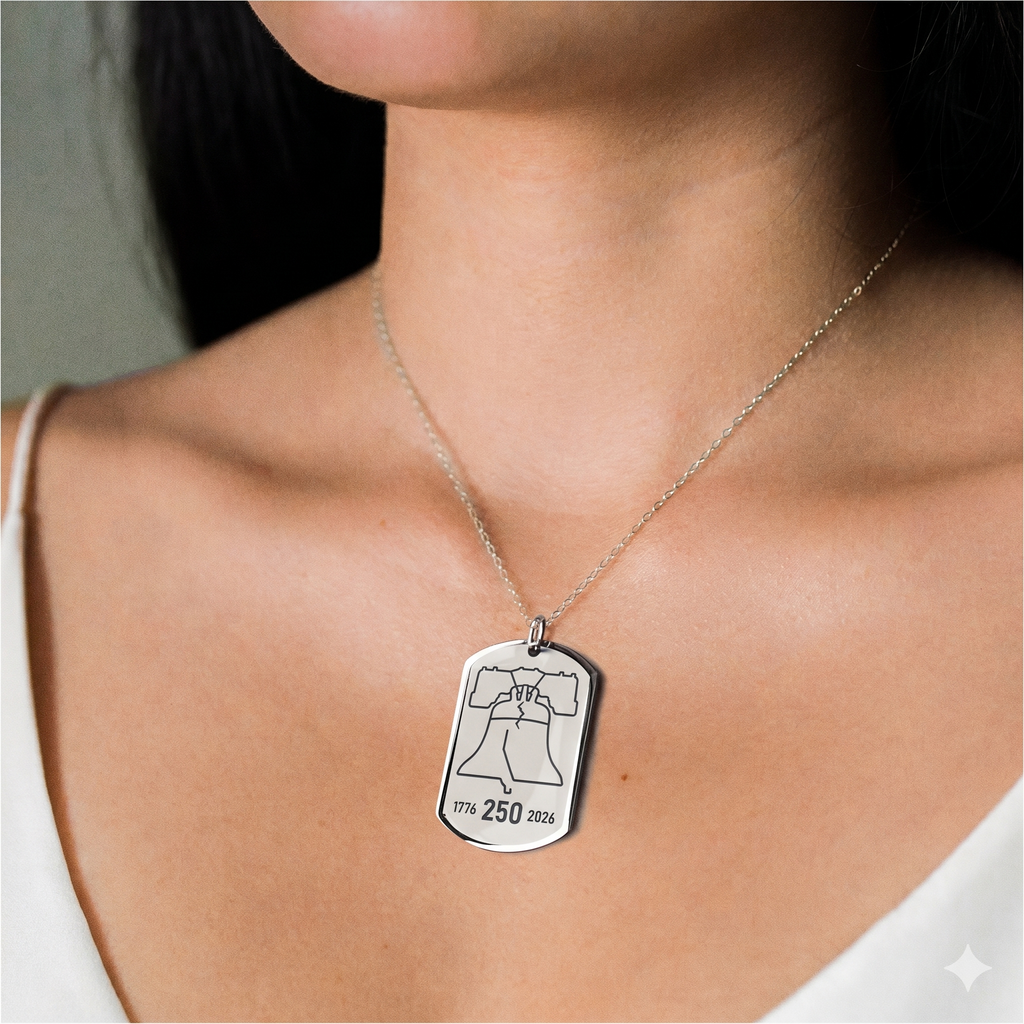 Dog Tag Necklace — Liberty Bell 250th Anniversary (Limited Edition)