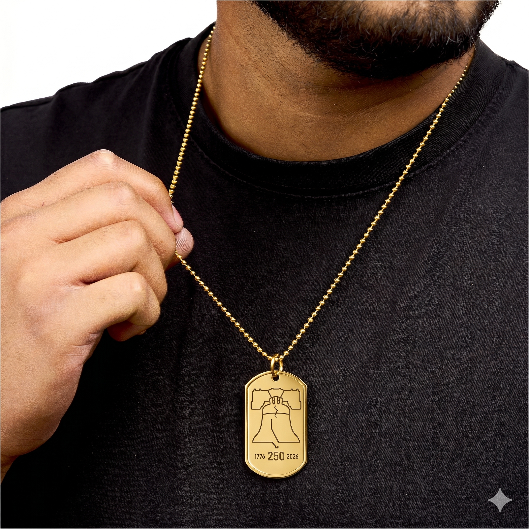 Dog Tag Necklace — Liberty Bell 250th Anniversary (Limited Edition)