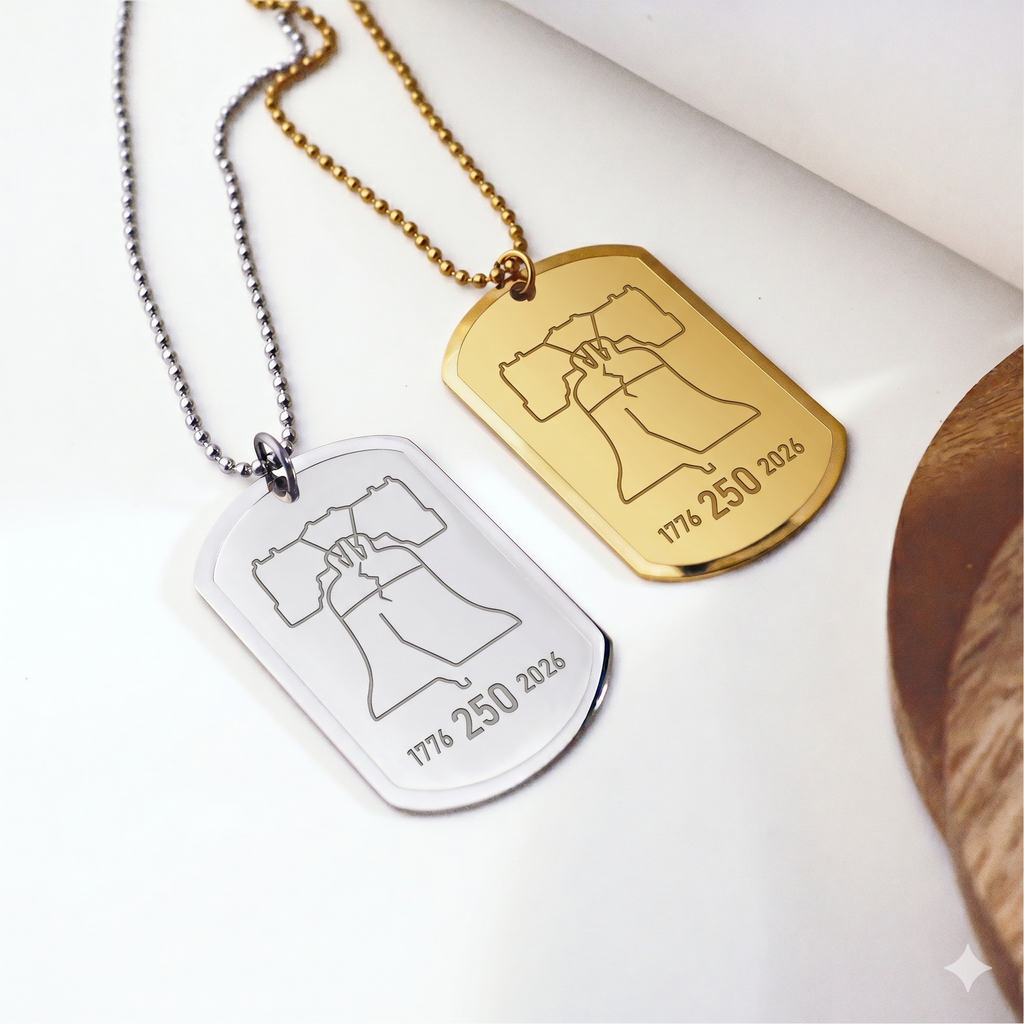Dog Tag Necklace — Liberty Bell 250th Anniversary (Limited Edition)