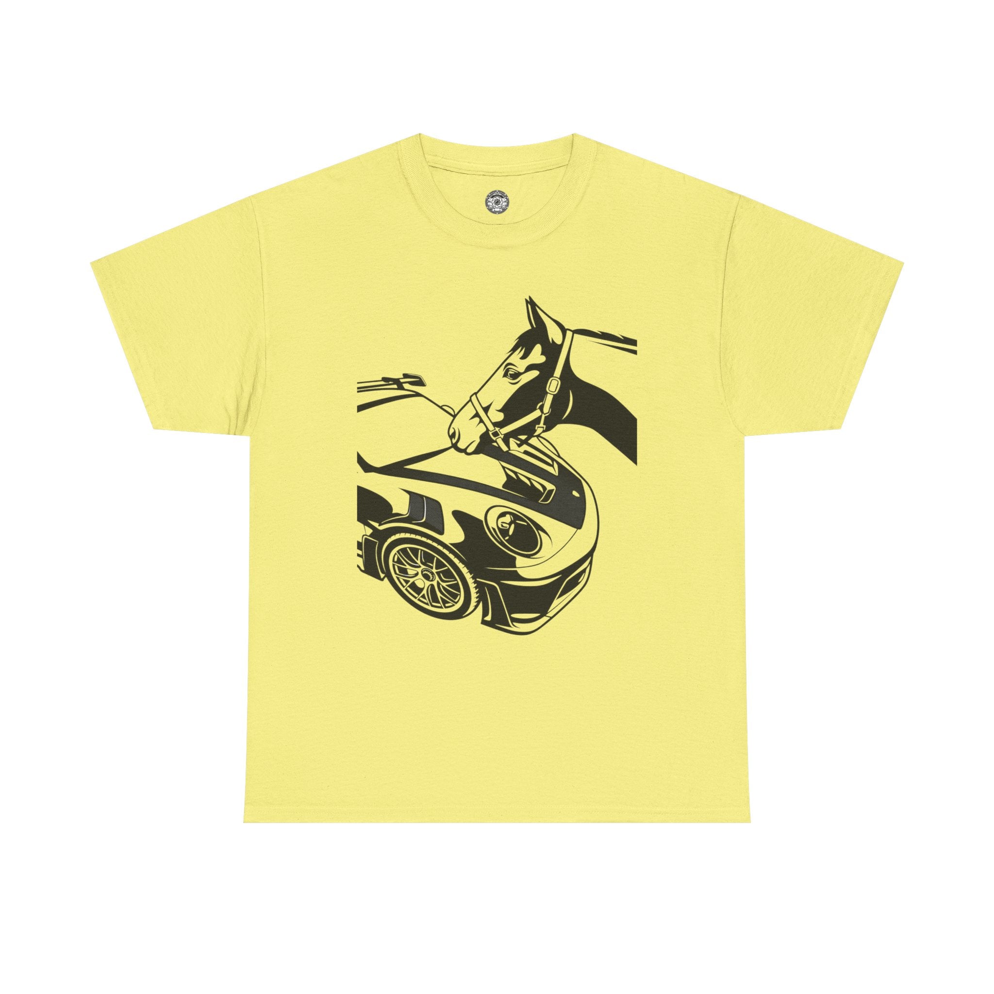 Unisex Heavy Cotton Tee — 992 vs Horse (Viral Video)