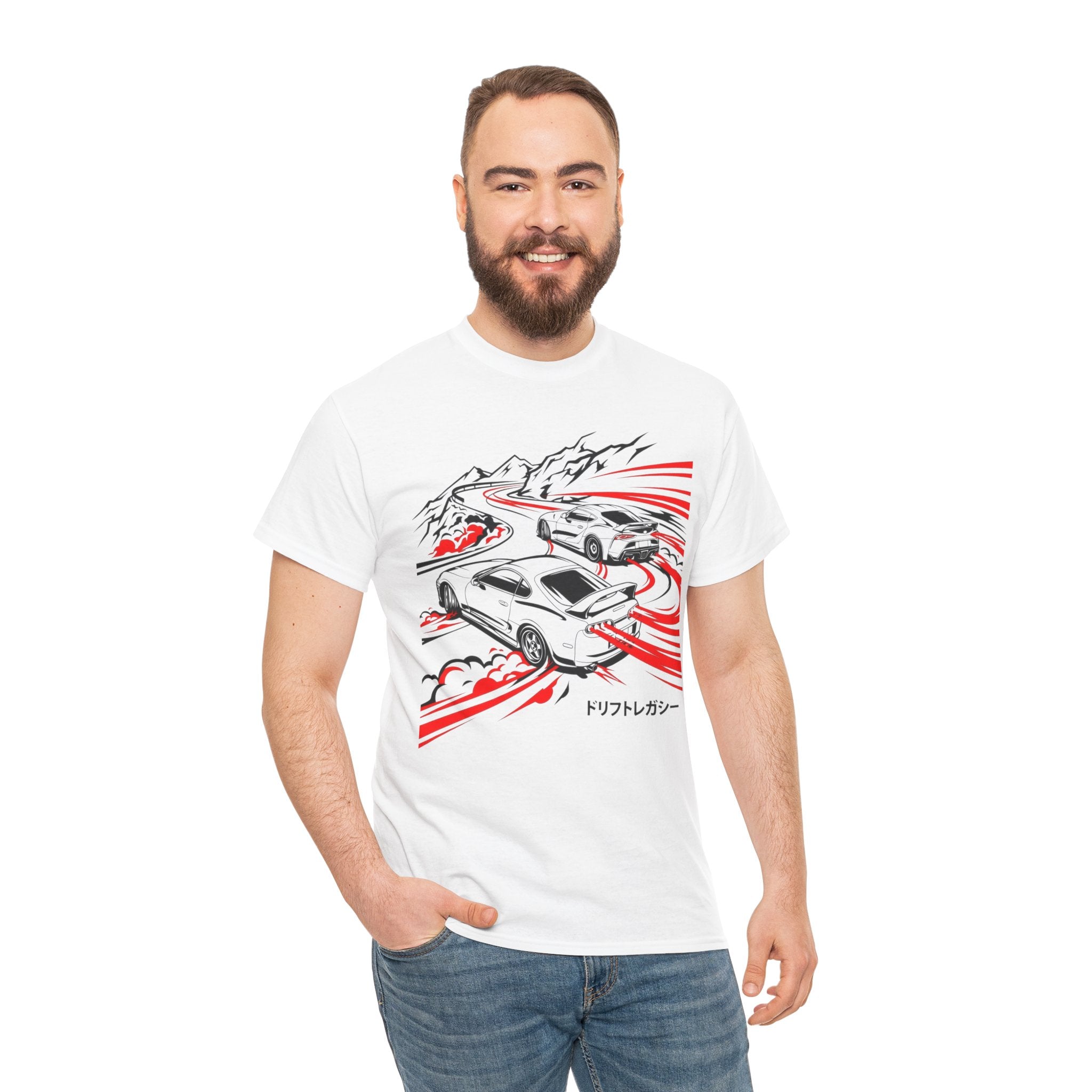 Unisex Heavy Cotton Tee — A80/A90 Touge Battle