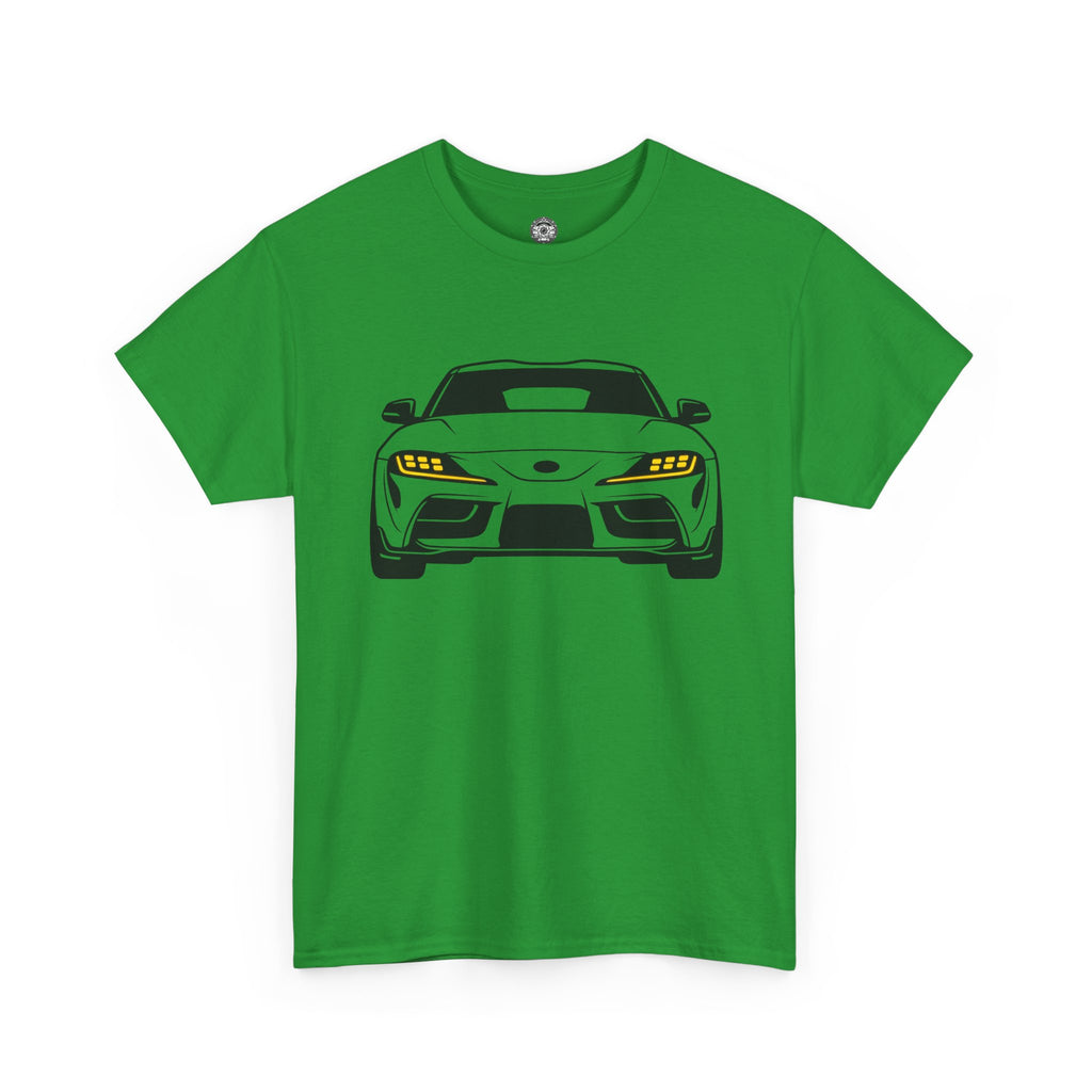 Unisex Heavy Cotton Tee — A90 Illuminated Headlights (Yellow)