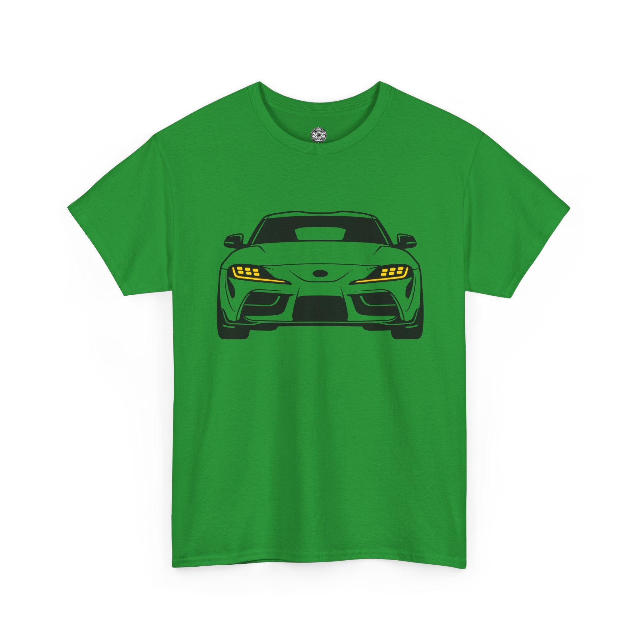 Unisex Heavy Cotton Tee — A90 Illuminated Headlights (Yellow)