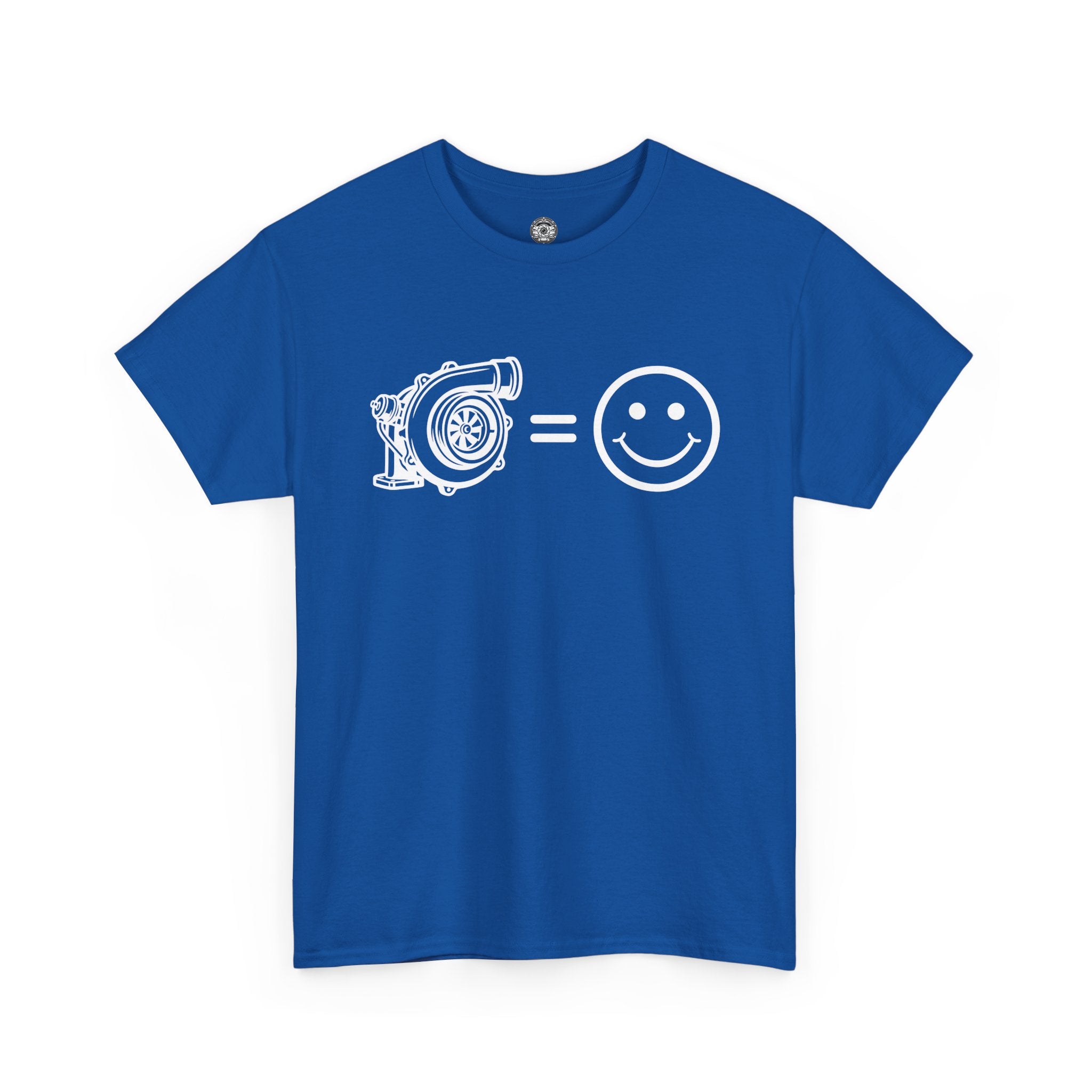 Unisex Heavy Cotton Tee — Turbocharger = Smiles