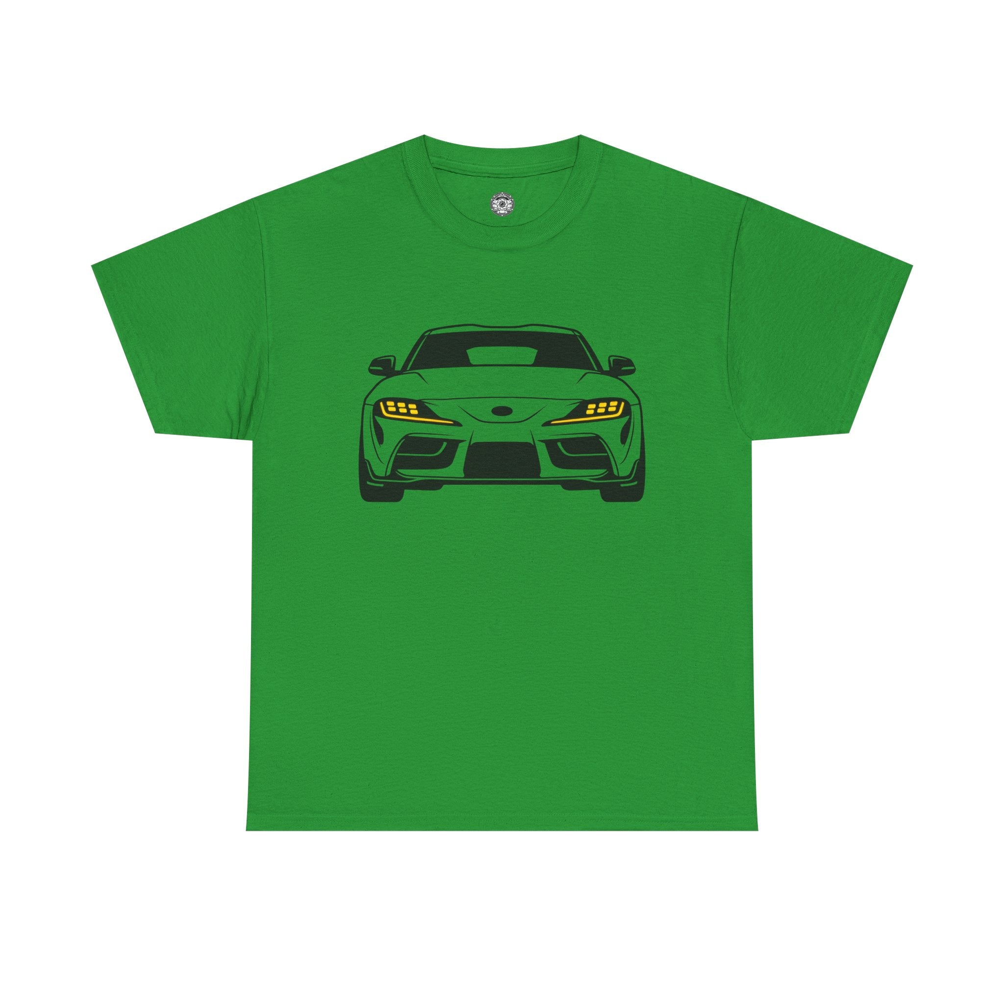 Unisex Heavy Cotton Tee — A90 Illuminated Headlights (Yellow)