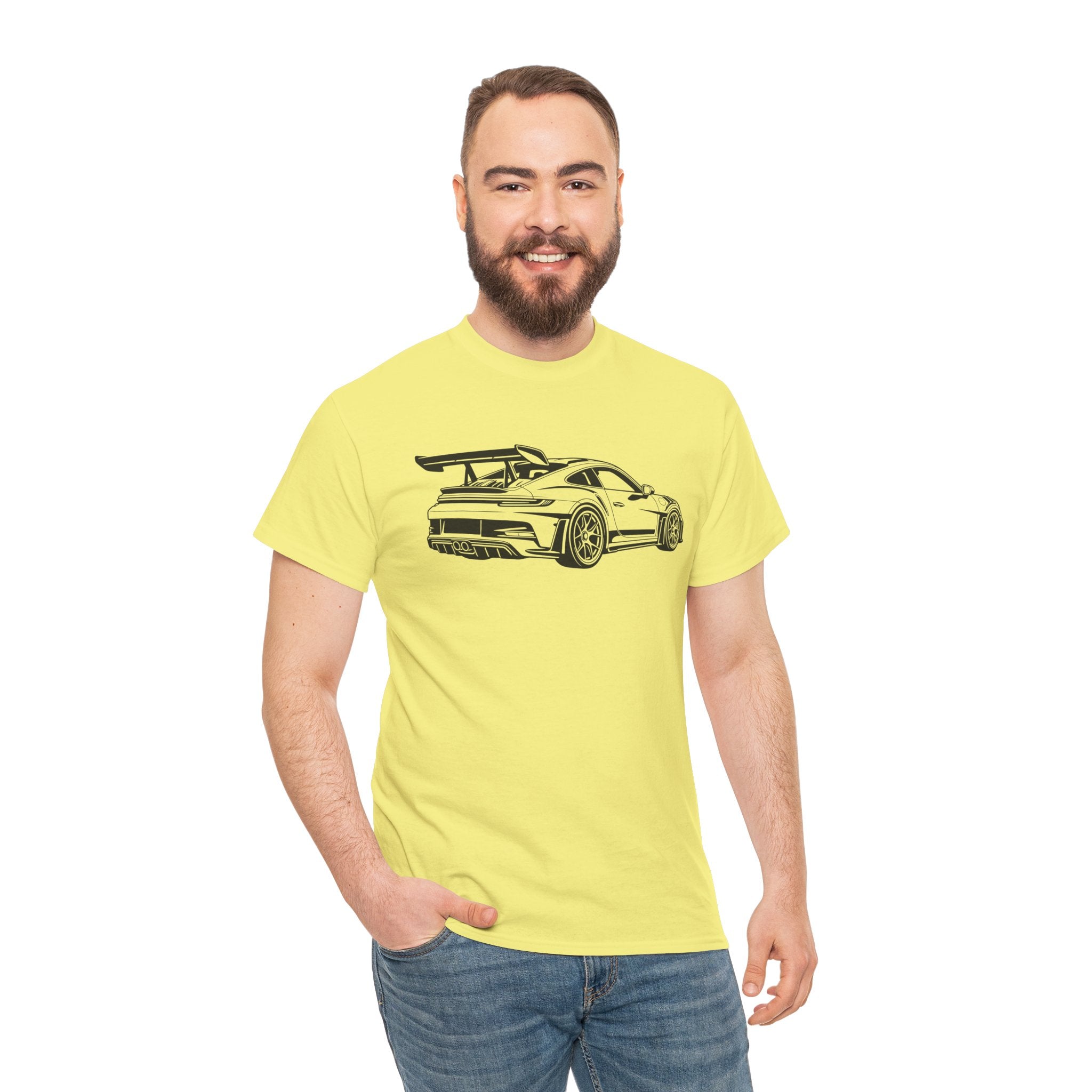 Unisex Heavy Cotton Tee — 992 Rear Profile