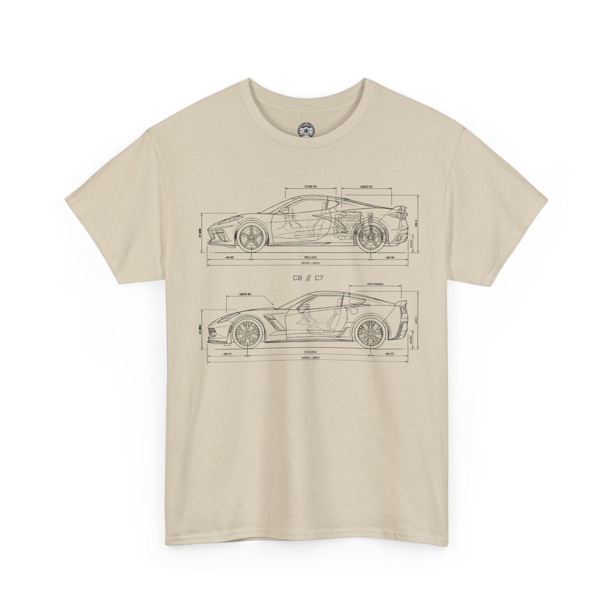 Unisex Heavy Cotton Tee — C7/C8 Blueprint