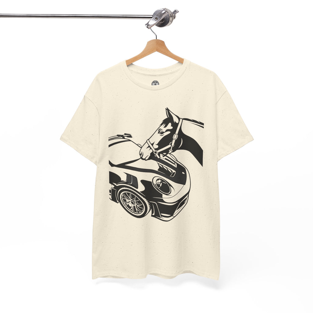 Unisex Heavy Cotton Tee — 992 vs Horse (Viral Video)