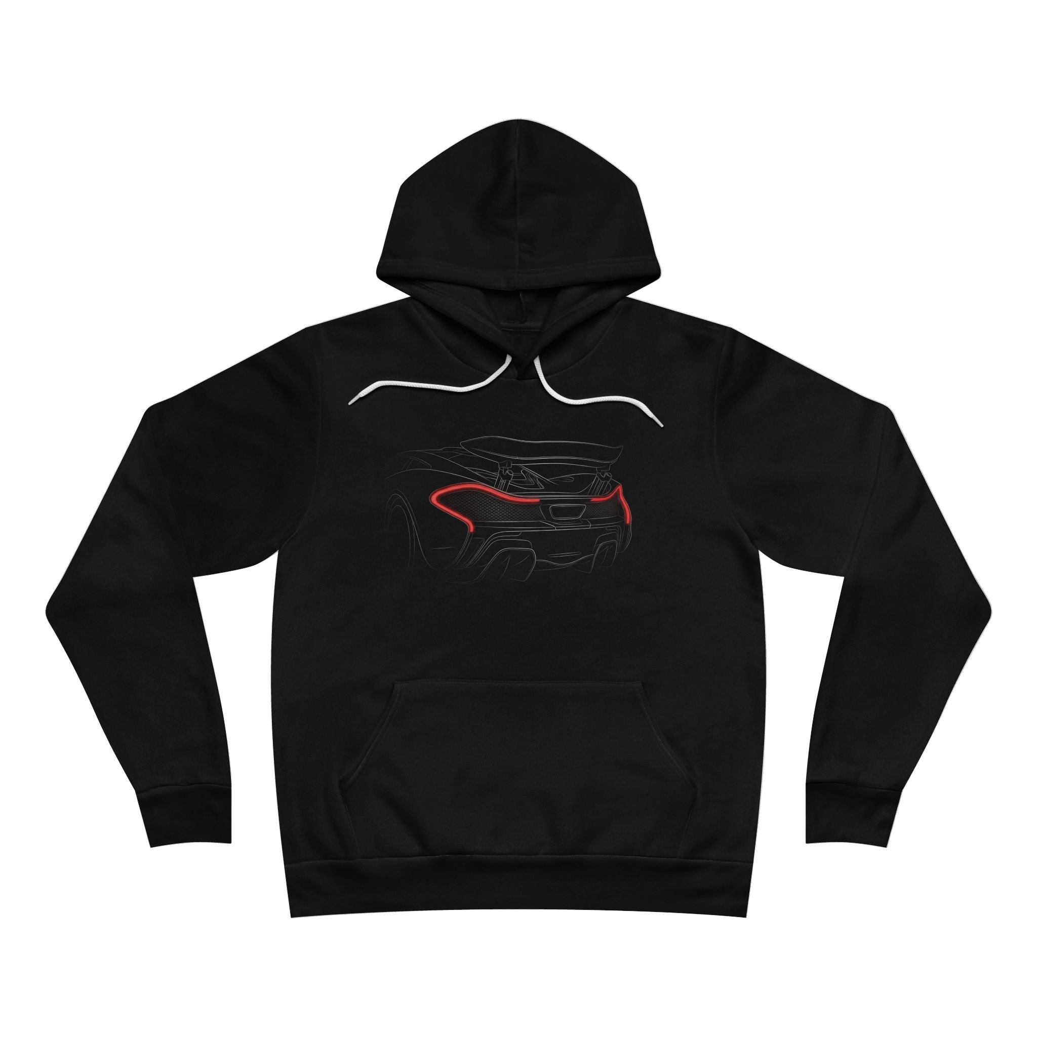 Unisex Sponge Fleece Pullover Hoodie — P1 Rear Silhouette