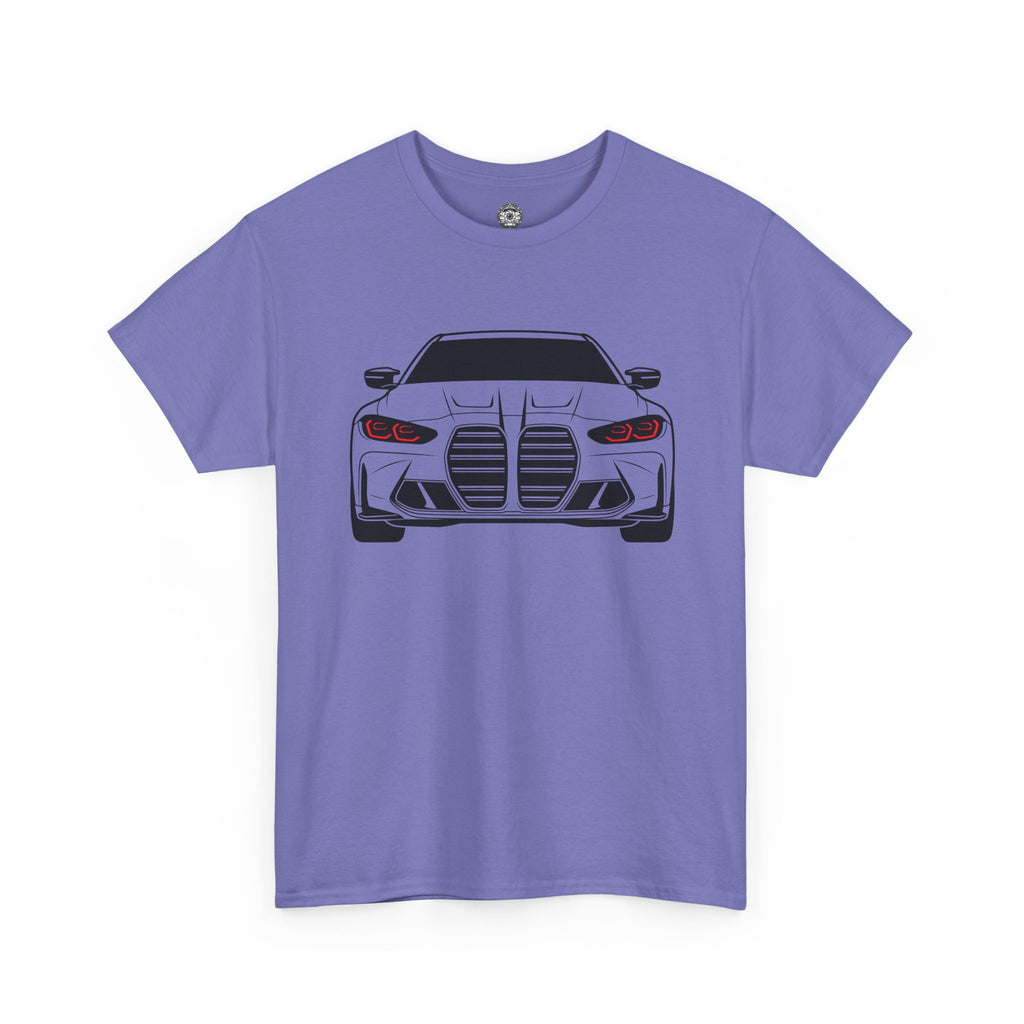 Unisex Heavy Cotton Tee — G80 Illuminated Headlights (Red)