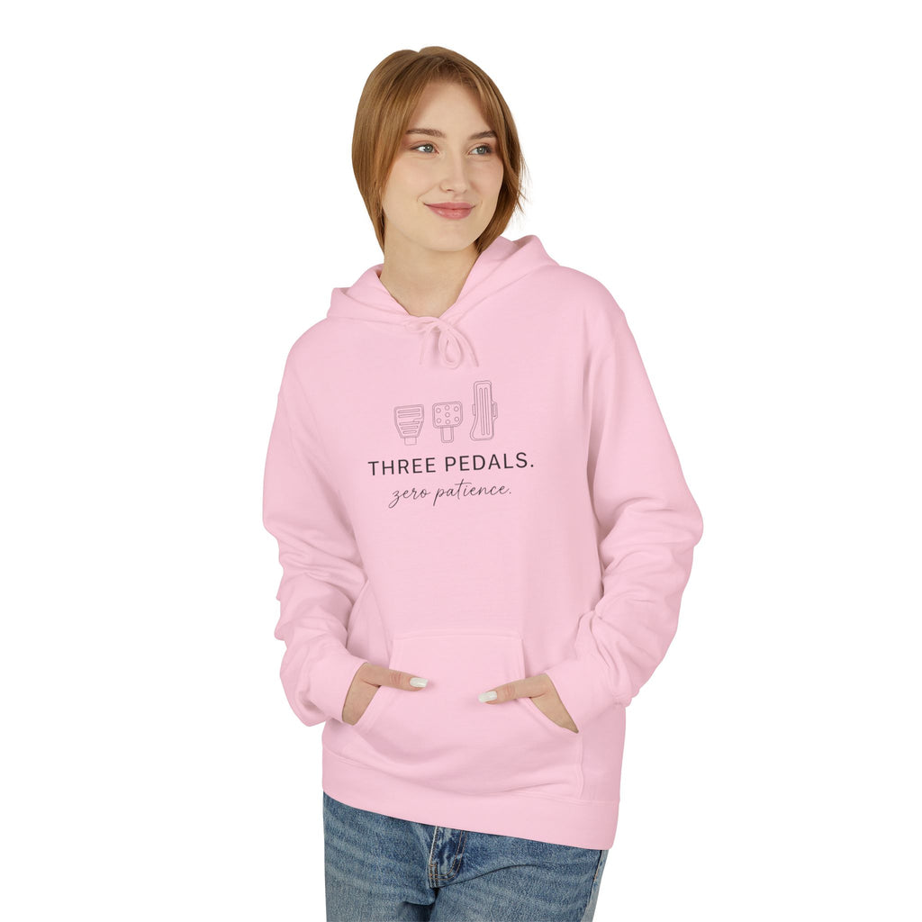 Women's Midweight Softsyle Fleece Hoodie — Three Pedals, Zero Patience