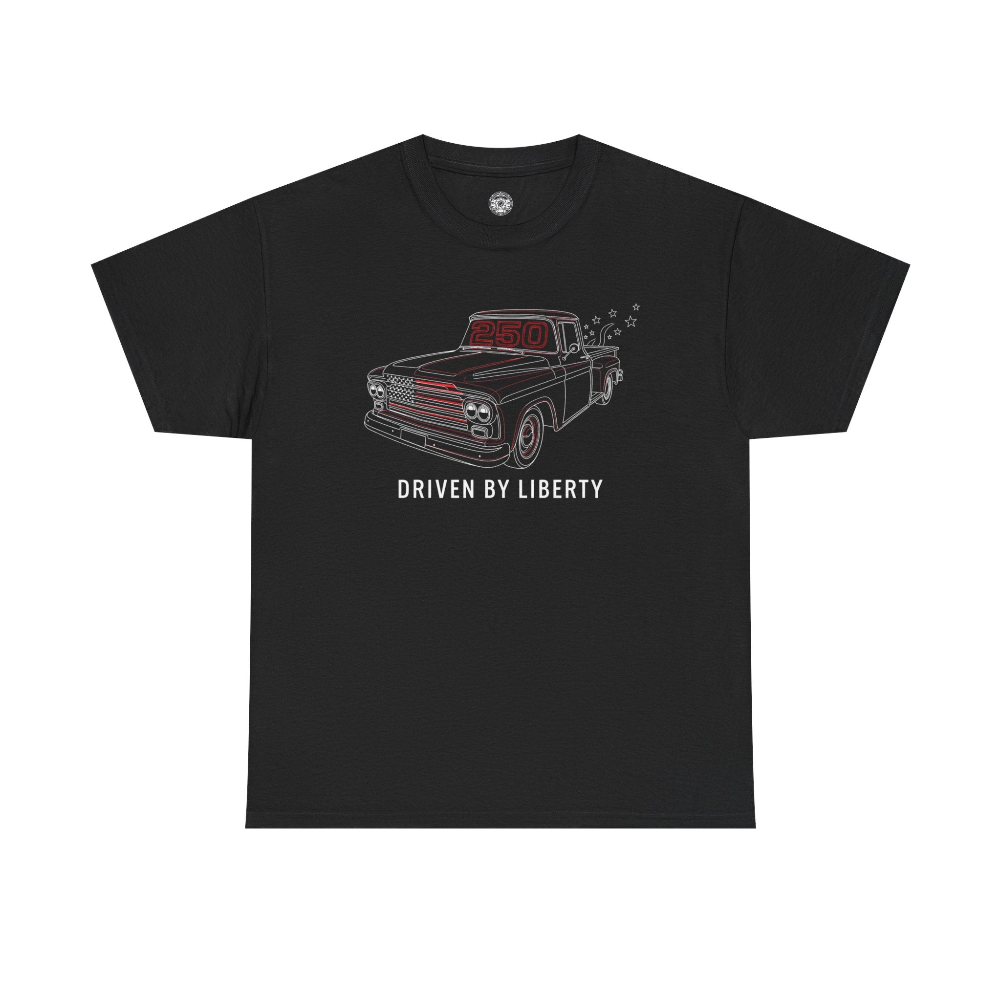 Unisex Heavy Cotton Tee — Driven by Liberty Vintage Truck