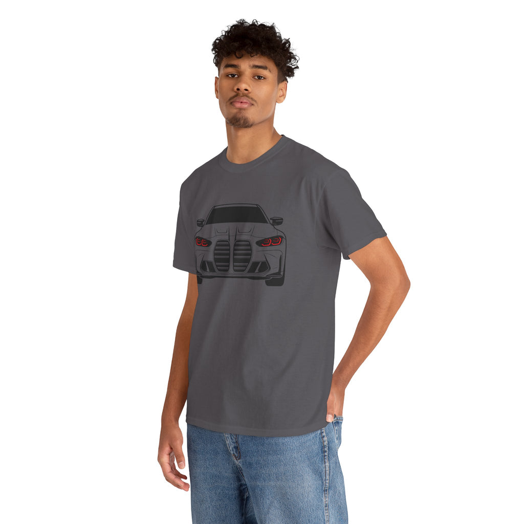 Unisex Heavy Cotton Tee — G80 Illuminated Headlights (Red)
