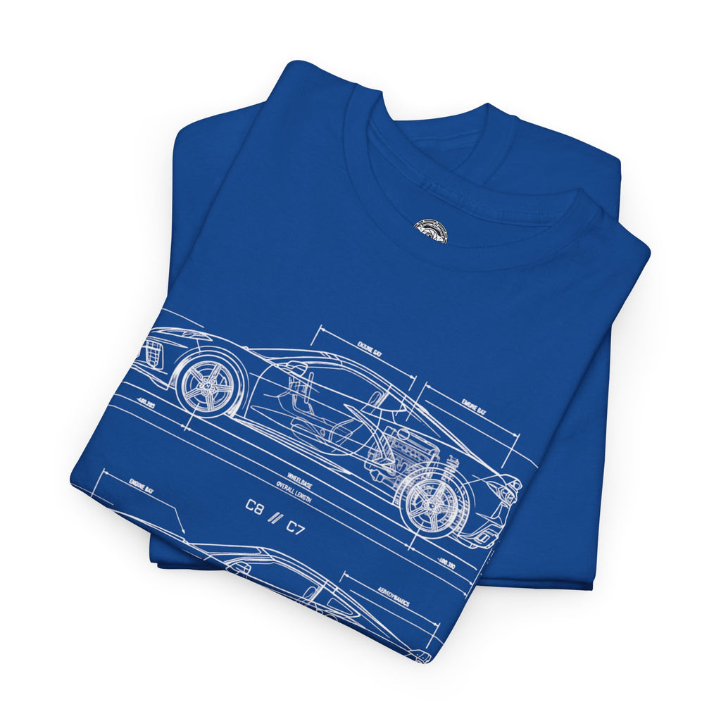 Unisex Heavy Cotton Tee — C7/C8 Blueprint