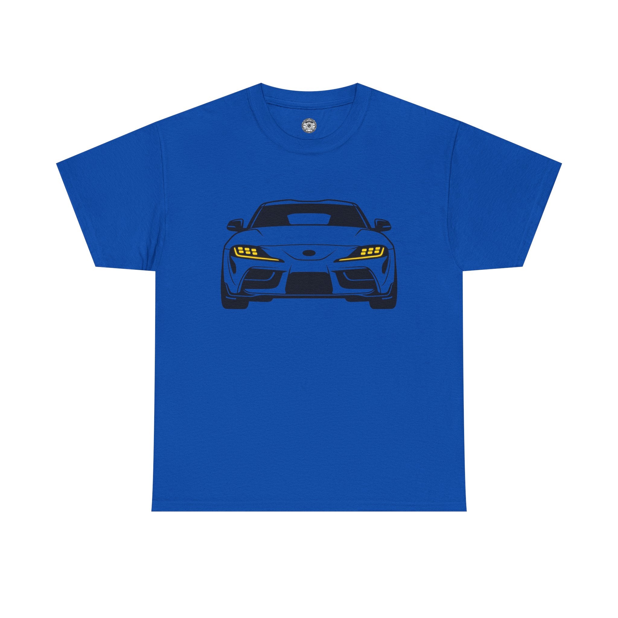 Unisex Heavy Cotton Tee — A90 Illuminated Headlights (Yellow)