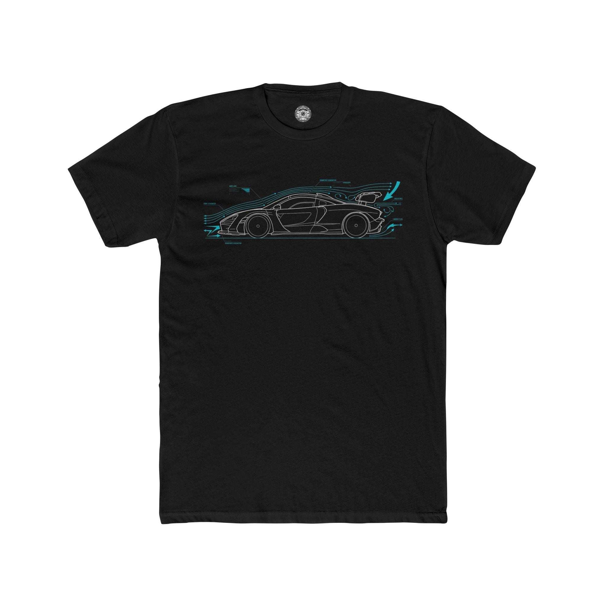 Men's Cotton Crew Tee — Senna Blueprint