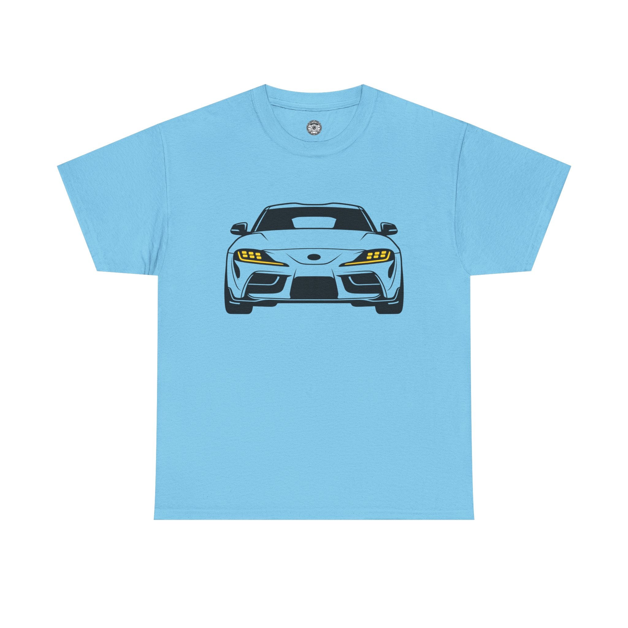 Unisex Heavy Cotton Tee — A90 Illuminated Headlights (Yellow)