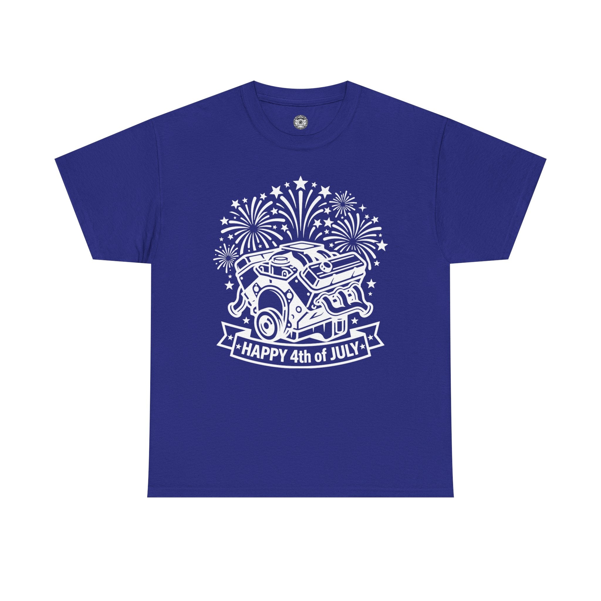 Unisex Heavy Cotton Tee — 4th of July — V8/Fireworks