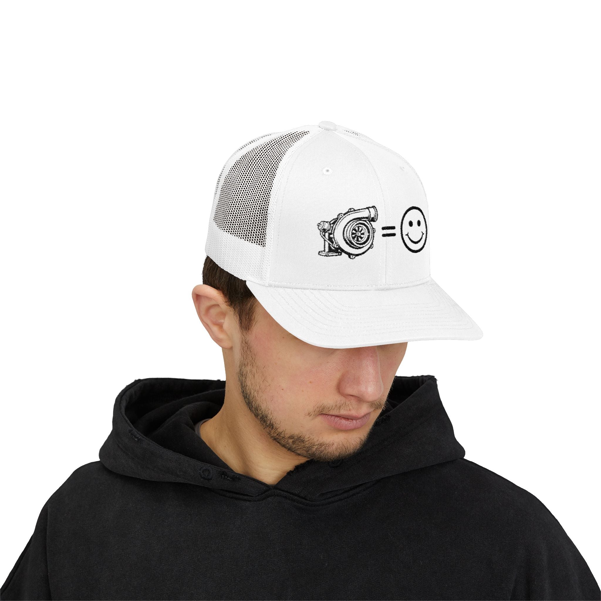 Snapback Trucker Cap — Turbocharger = Smile