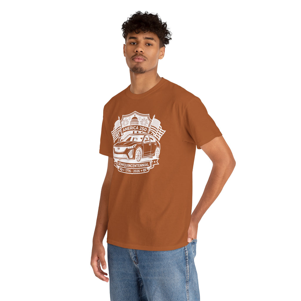 Unisex Heavy Cotton Tee — 4th of July — American Sedan