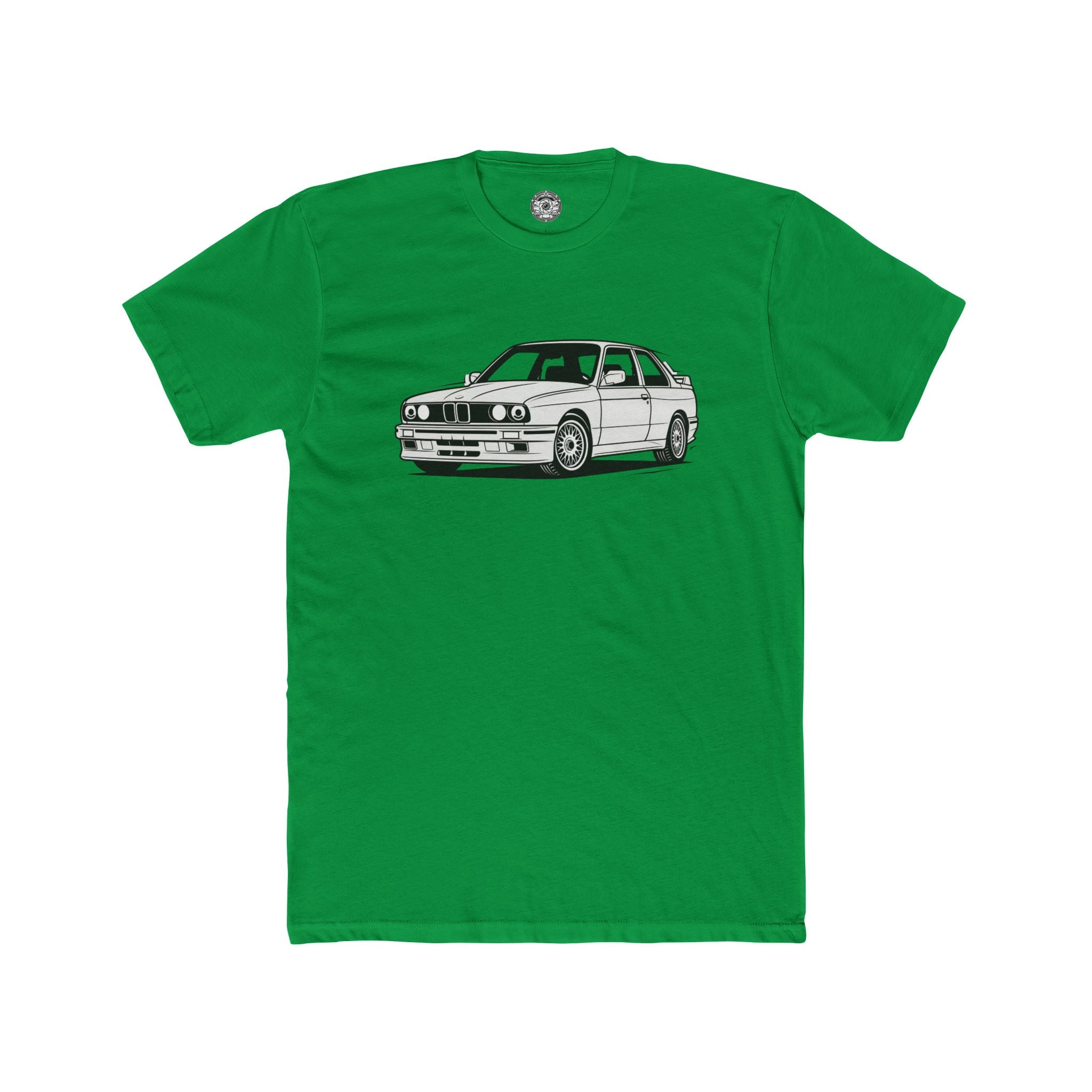 Men's Cotton Crew Tee — Classic E30 (White)