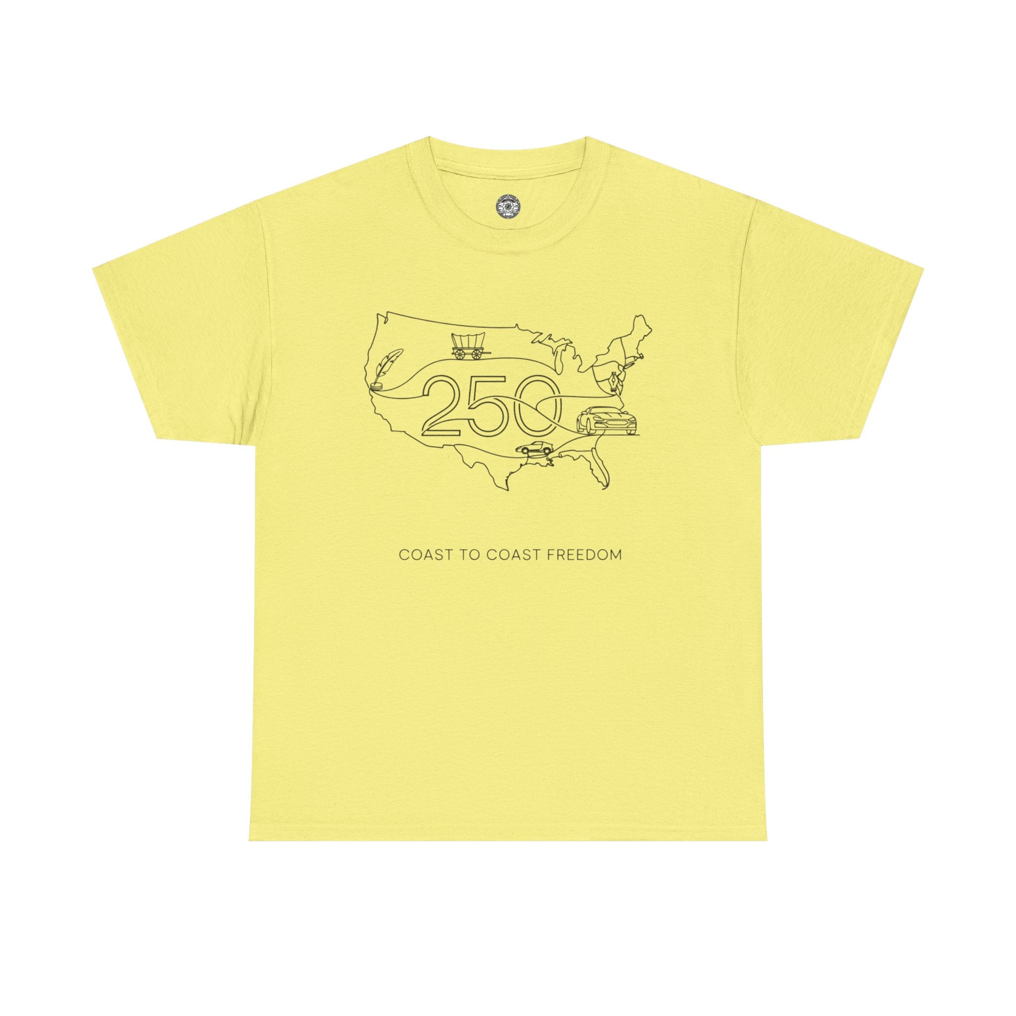 Unisex Heavy Cotton Tee — 250th Coast to Coast Freedom