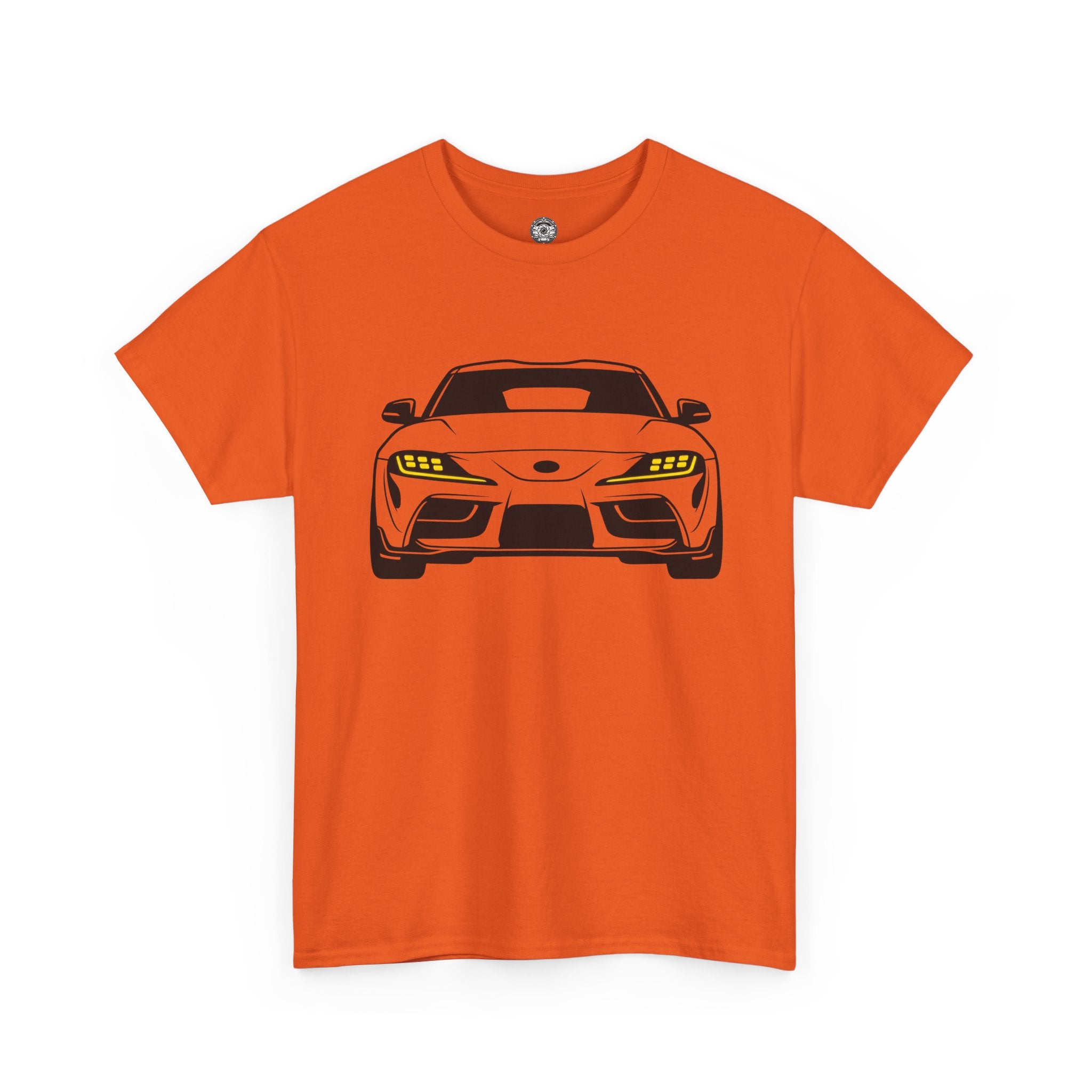 Unisex Heavy Cotton Tee — A90 Illuminated Headlights (Yellow)