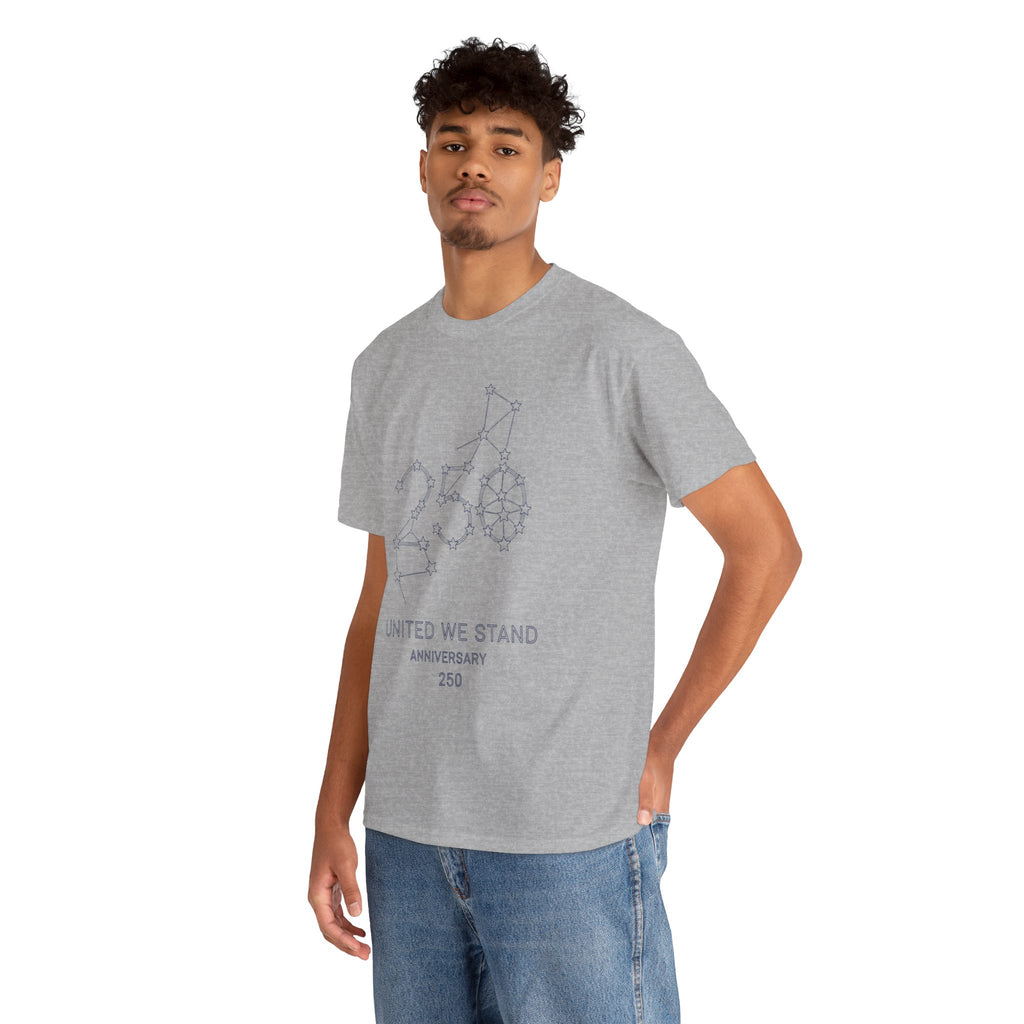 Unisex Heavy Cotton Tee — 250th Anniversary "United We Stand"