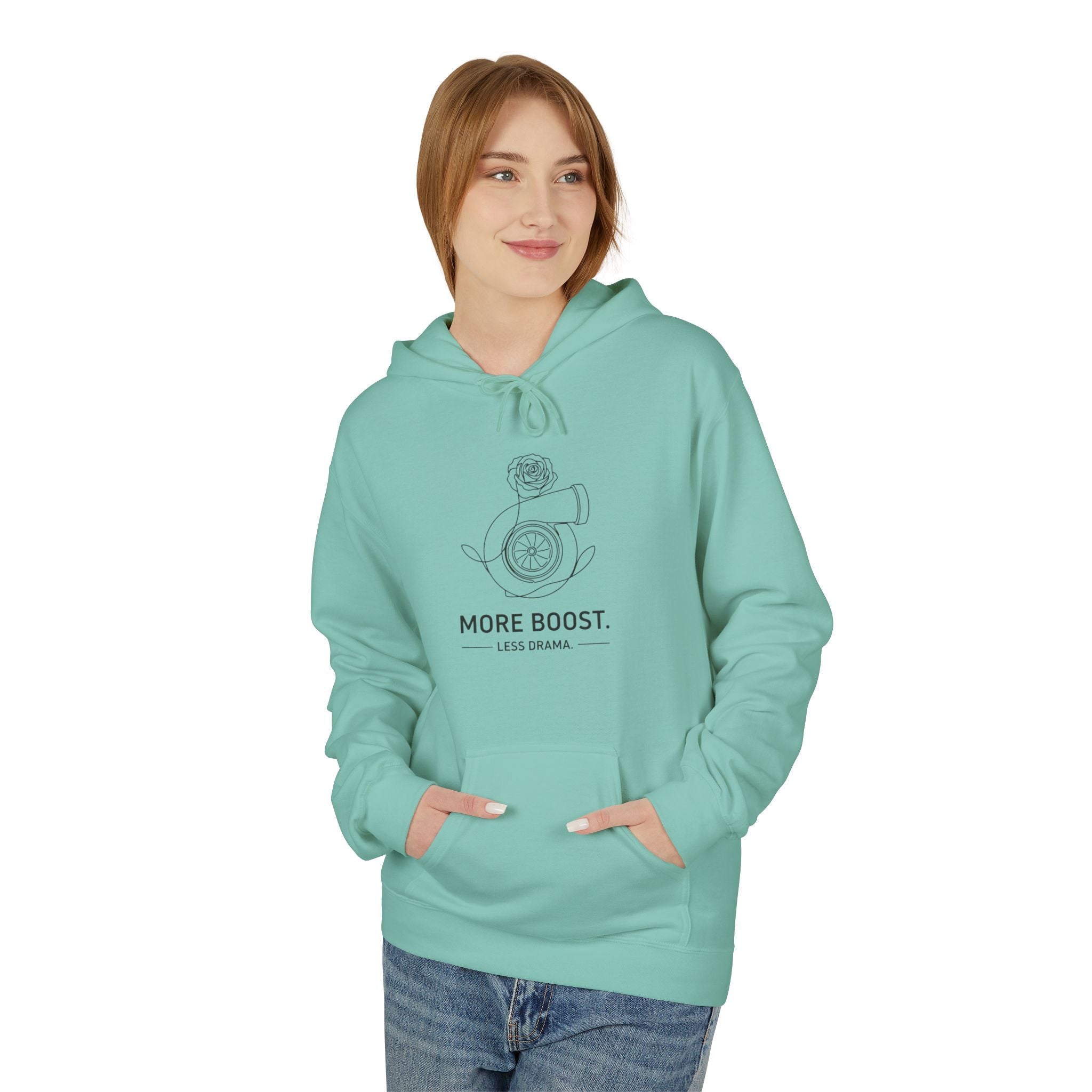 Women's Midweight Softsyle Fleece Hoodie — More Boost. Less Drama.