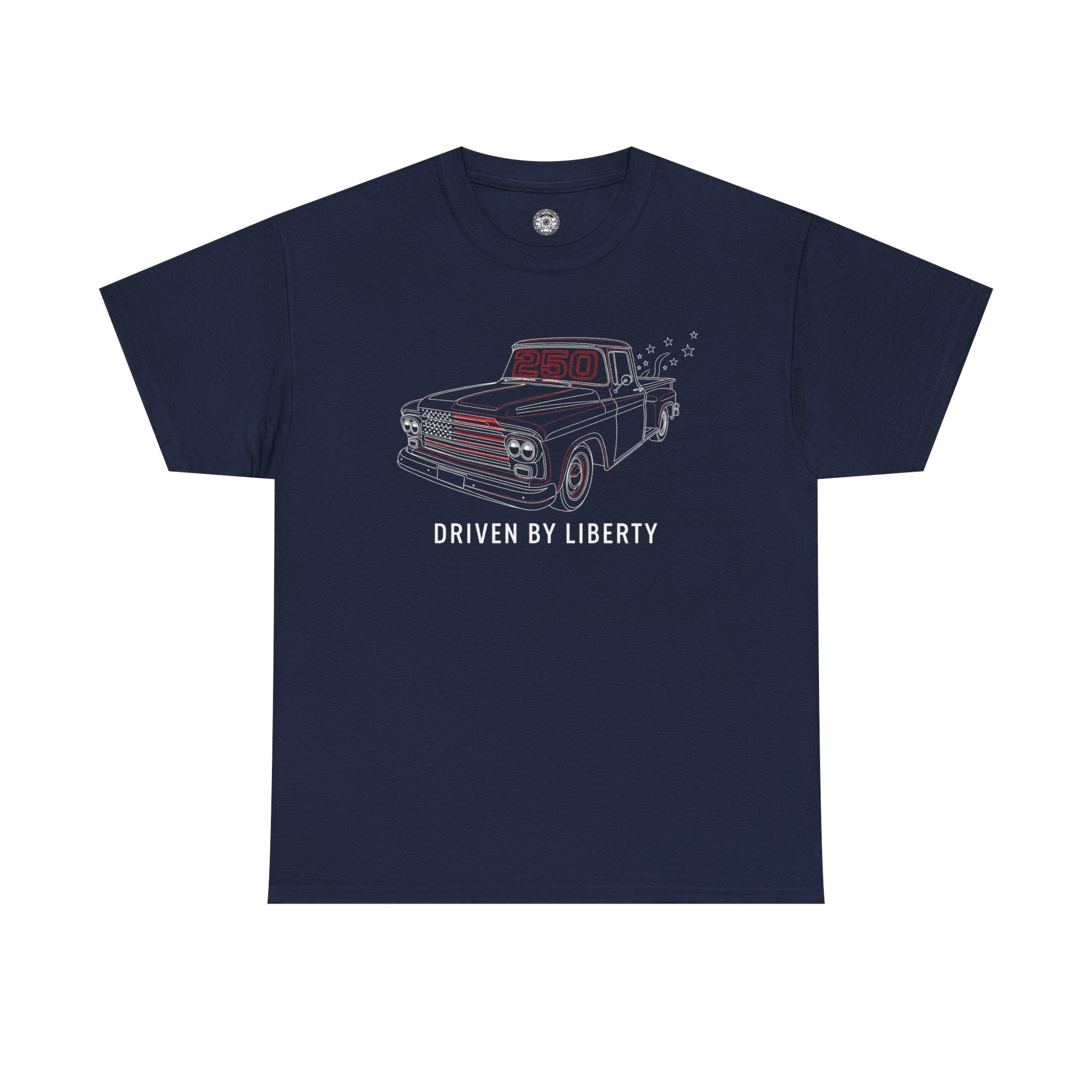 Unisex Heavy Cotton Tee — Driven by Liberty Vintage Truck